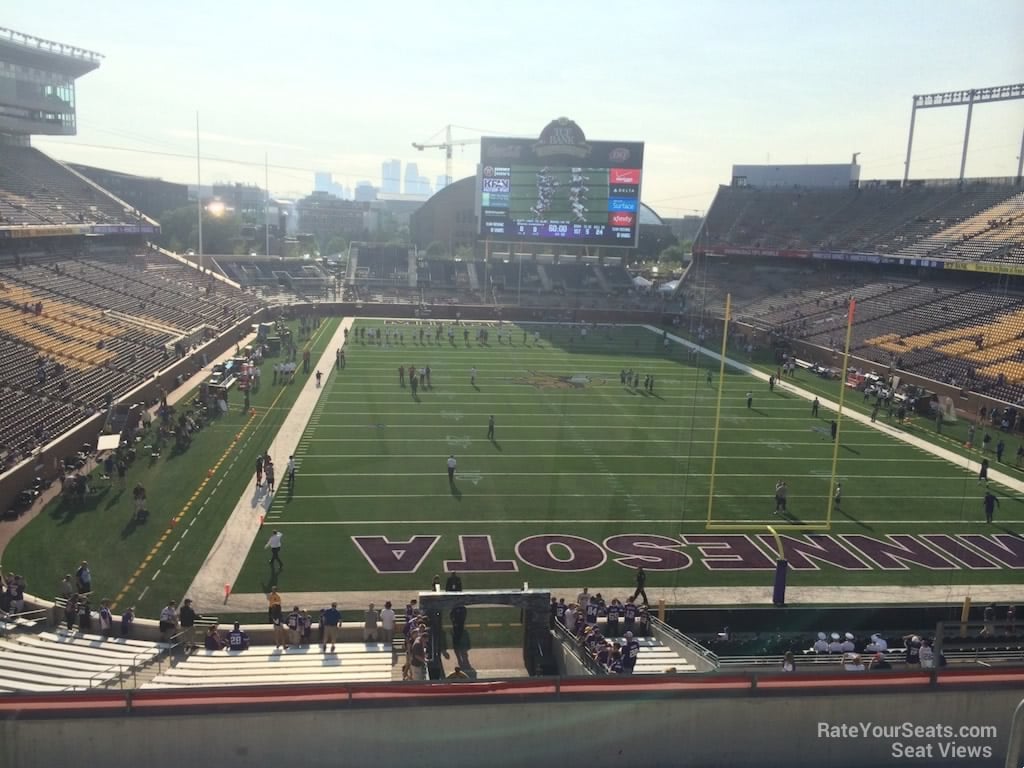 section 227, row 7 seat view  - huntington bank stadium