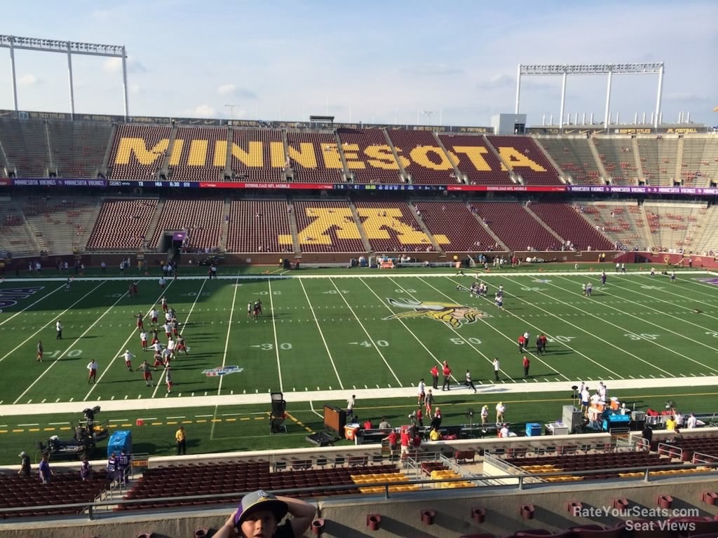 section 242, row 7 seat view  - huntington bank stadium