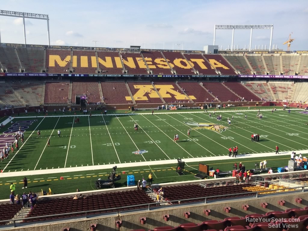 section 243, row 7 seat view  for football - huntington bank stadium