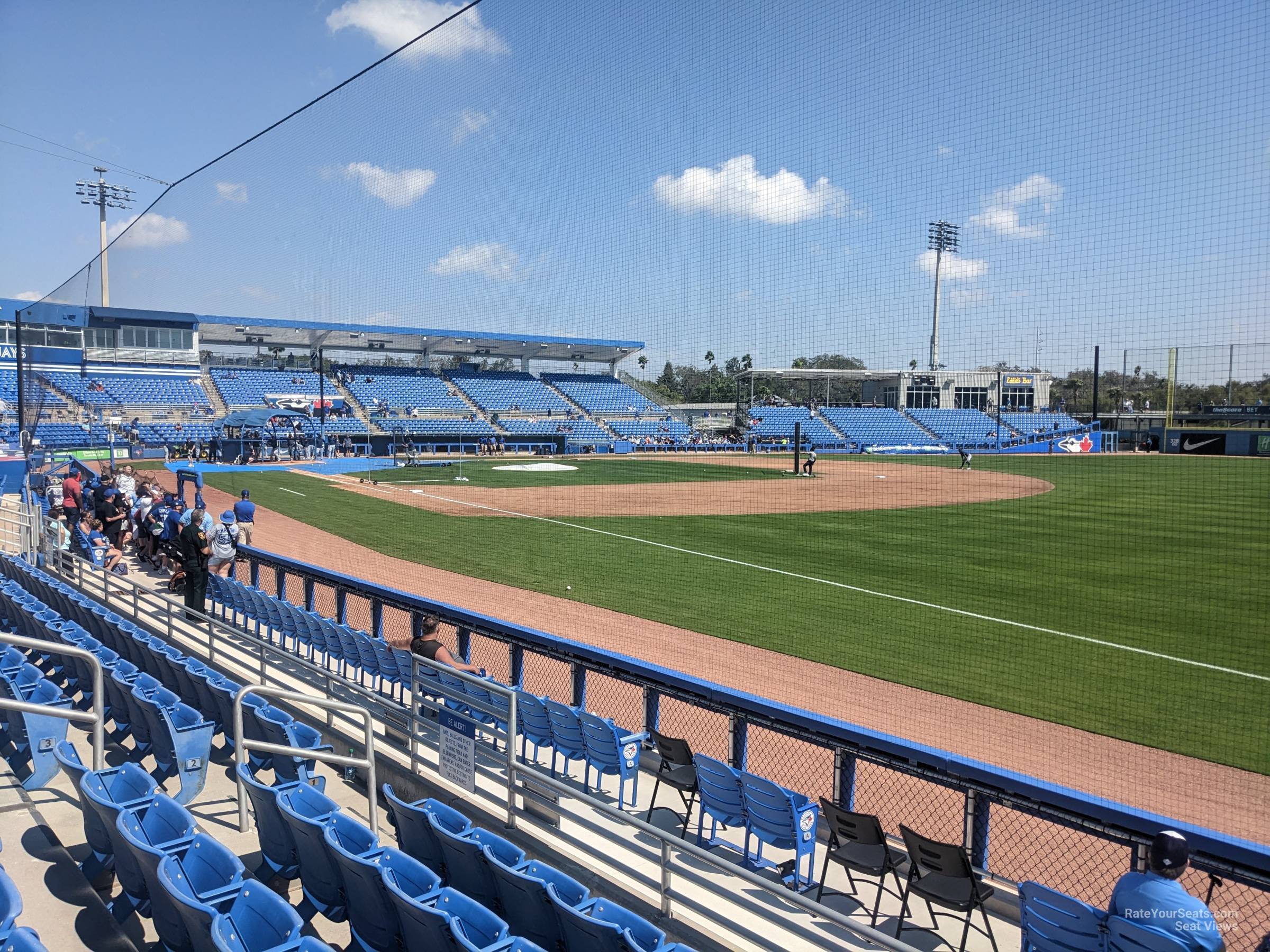 section 100, row 5 seat view  - td ballpark