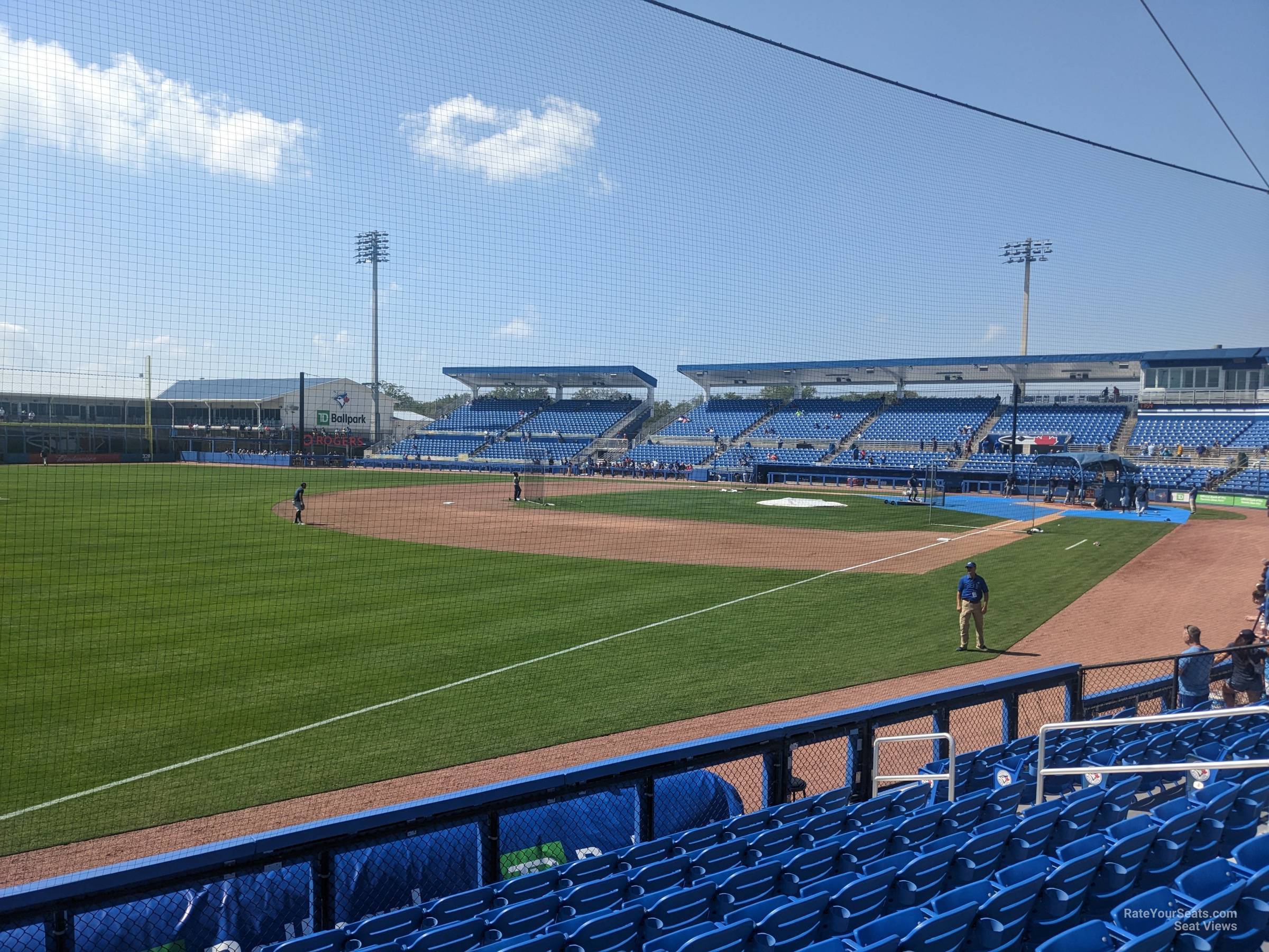 section 114, row 8 seat view  - td ballpark