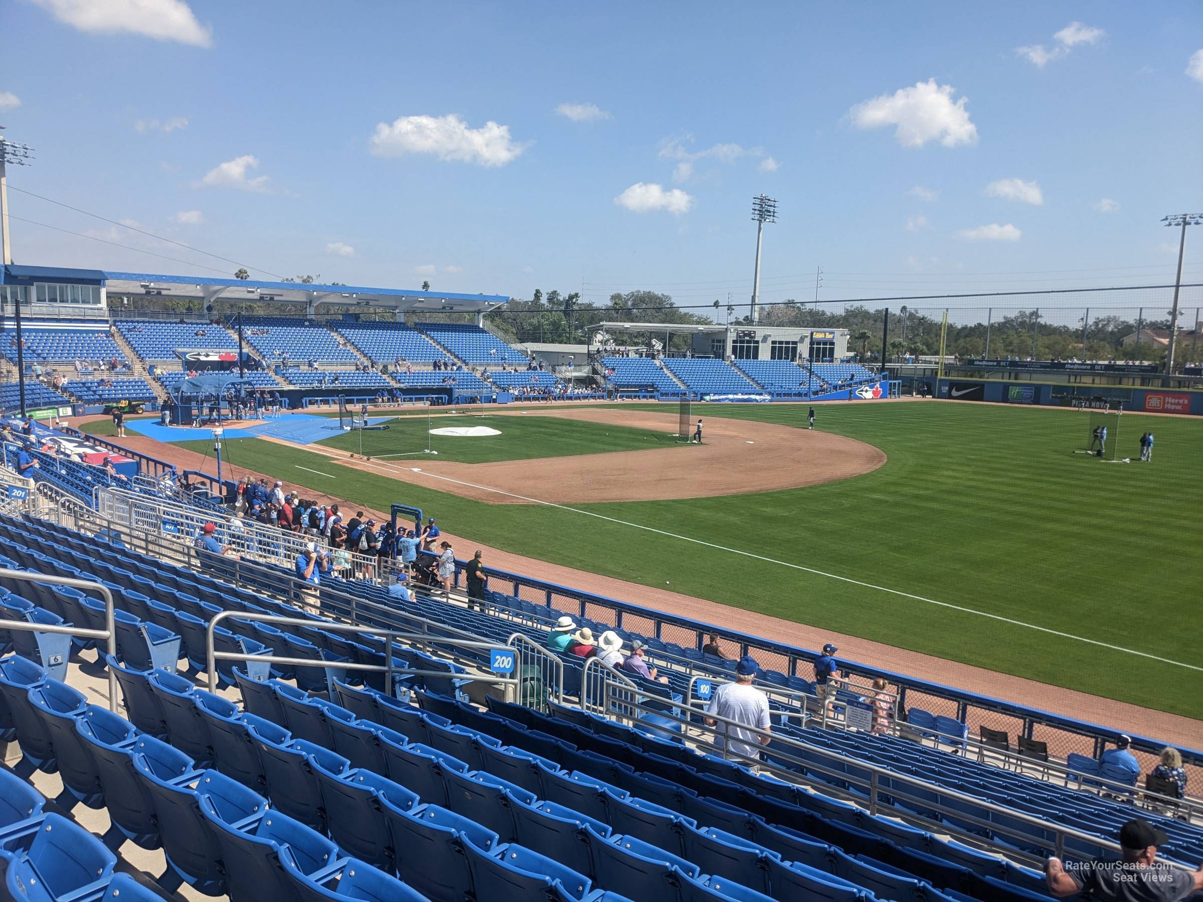 section 200, row 10 seat view  - td ballpark