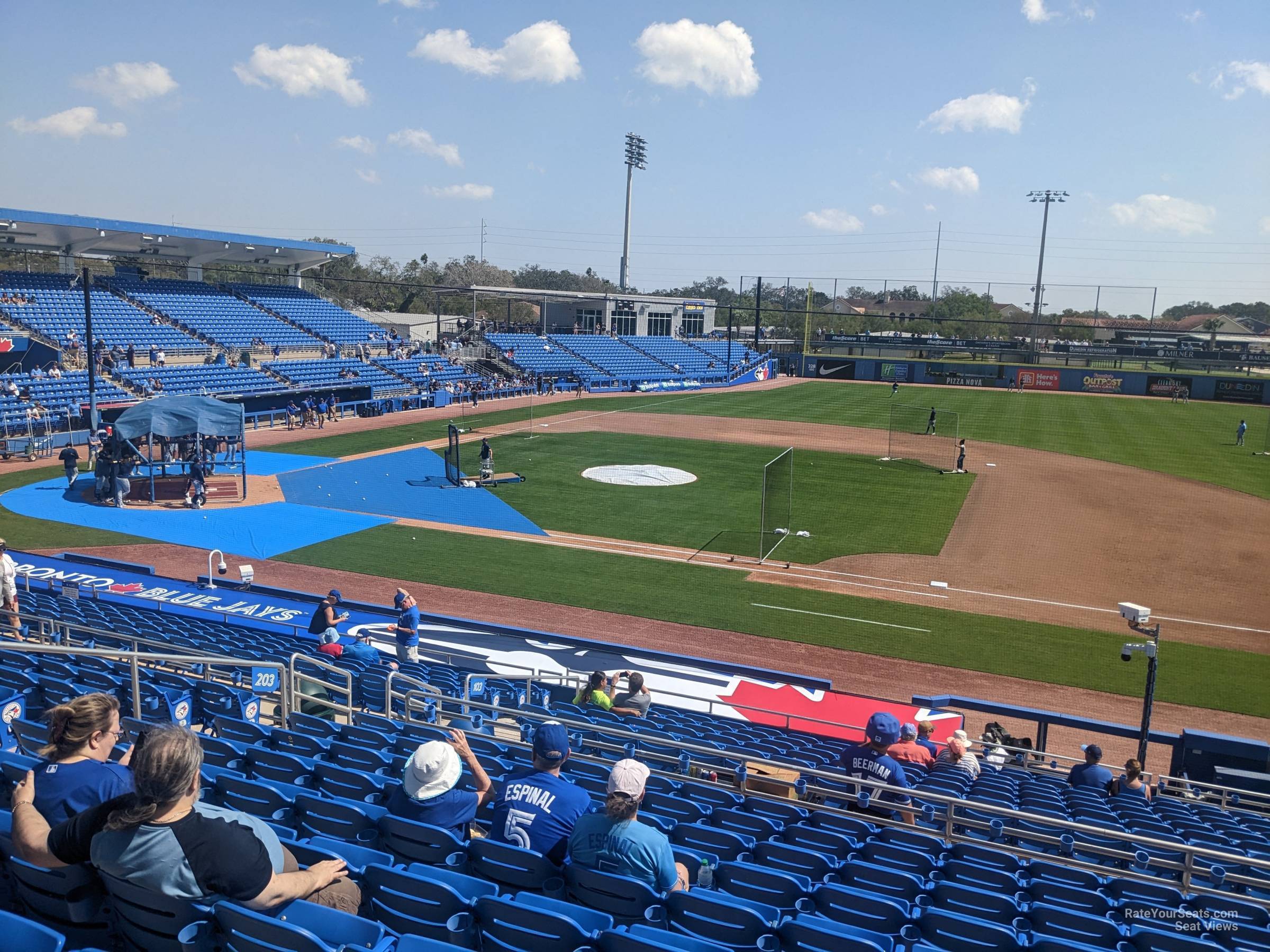section 203, row 10 seat view  - td ballpark