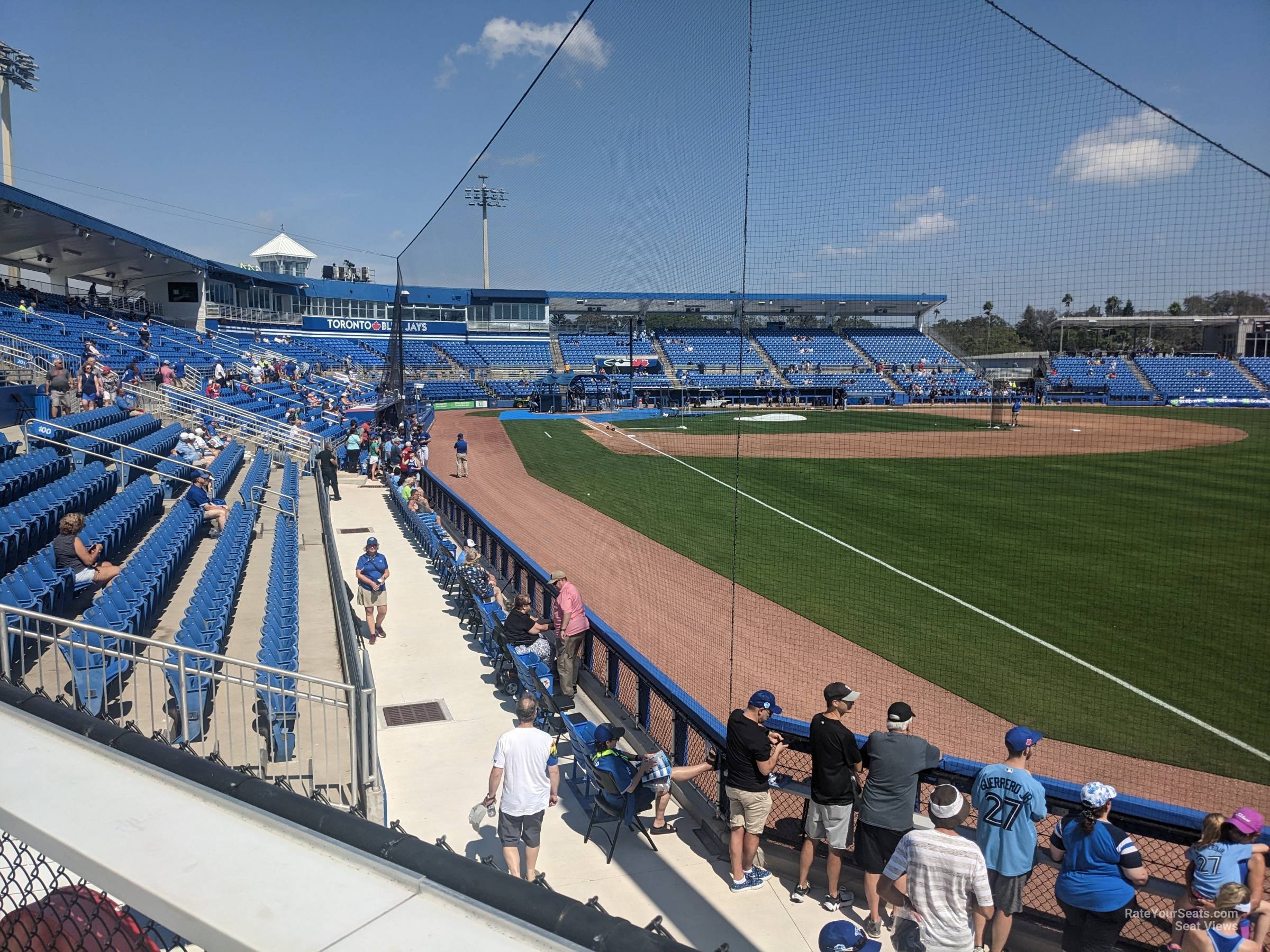 drink rail 4 seat view  - td ballpark