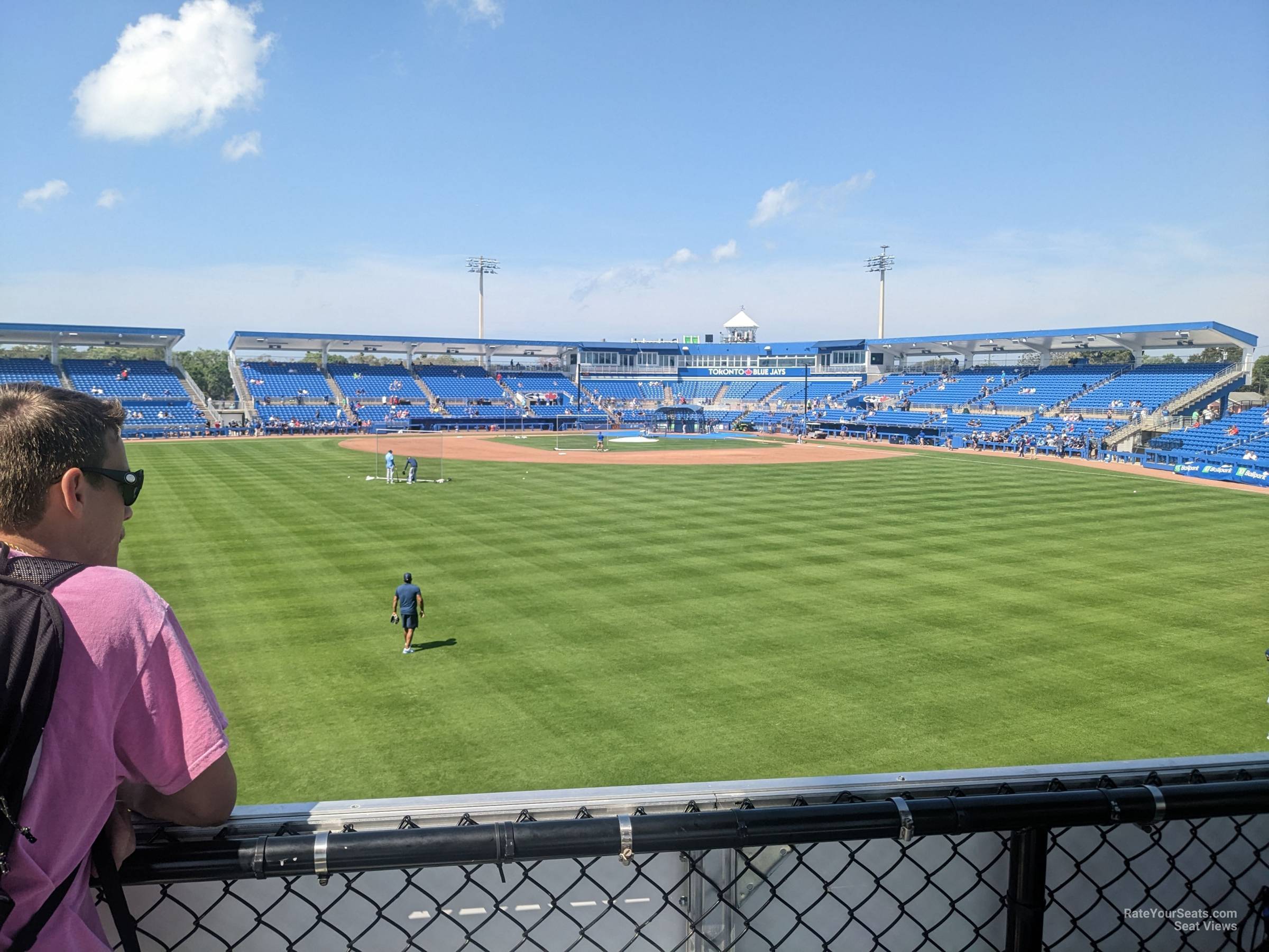 standing room only seat view  - td ballpark