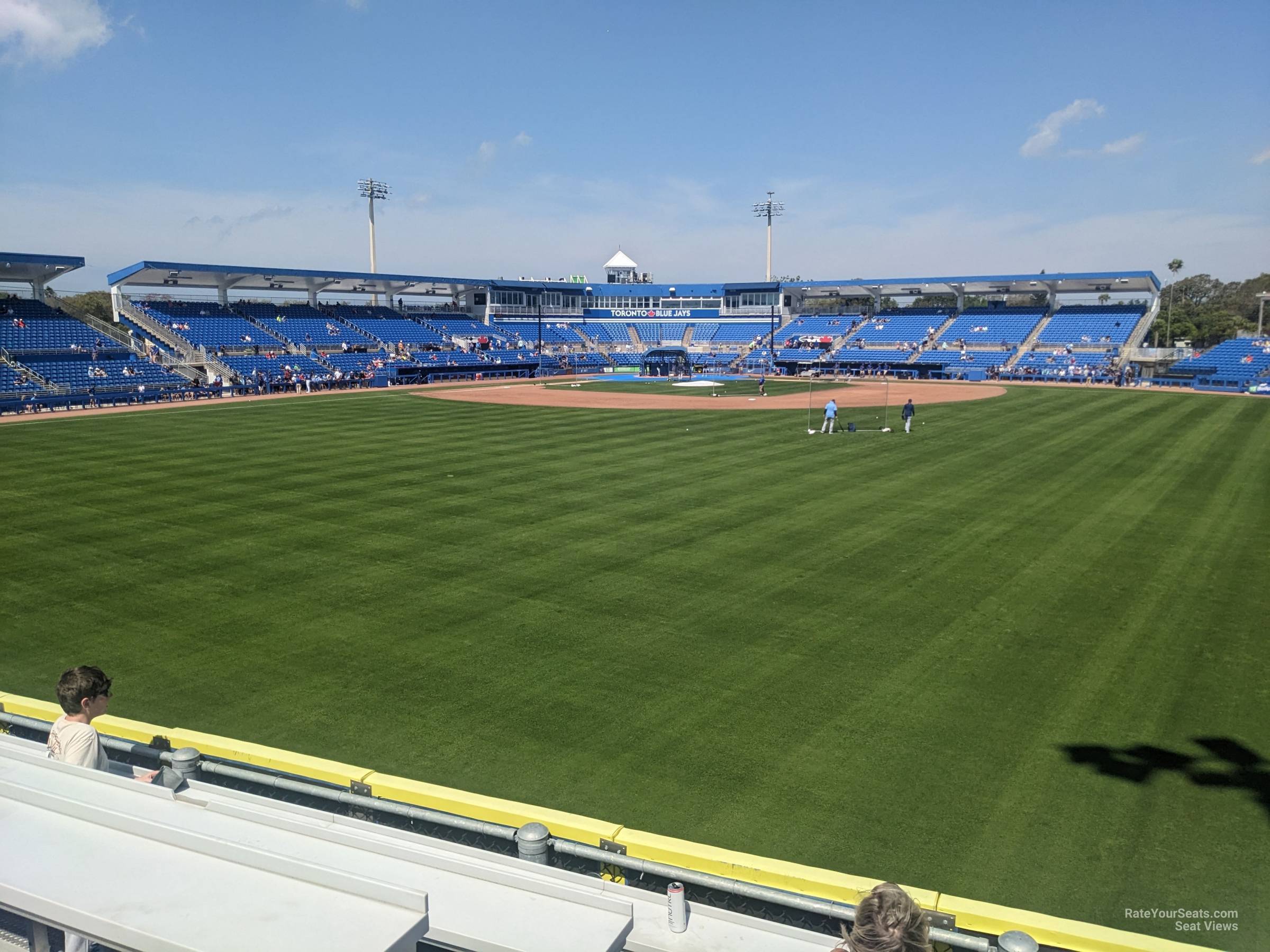 drink rail 2 seat view  - td ballpark