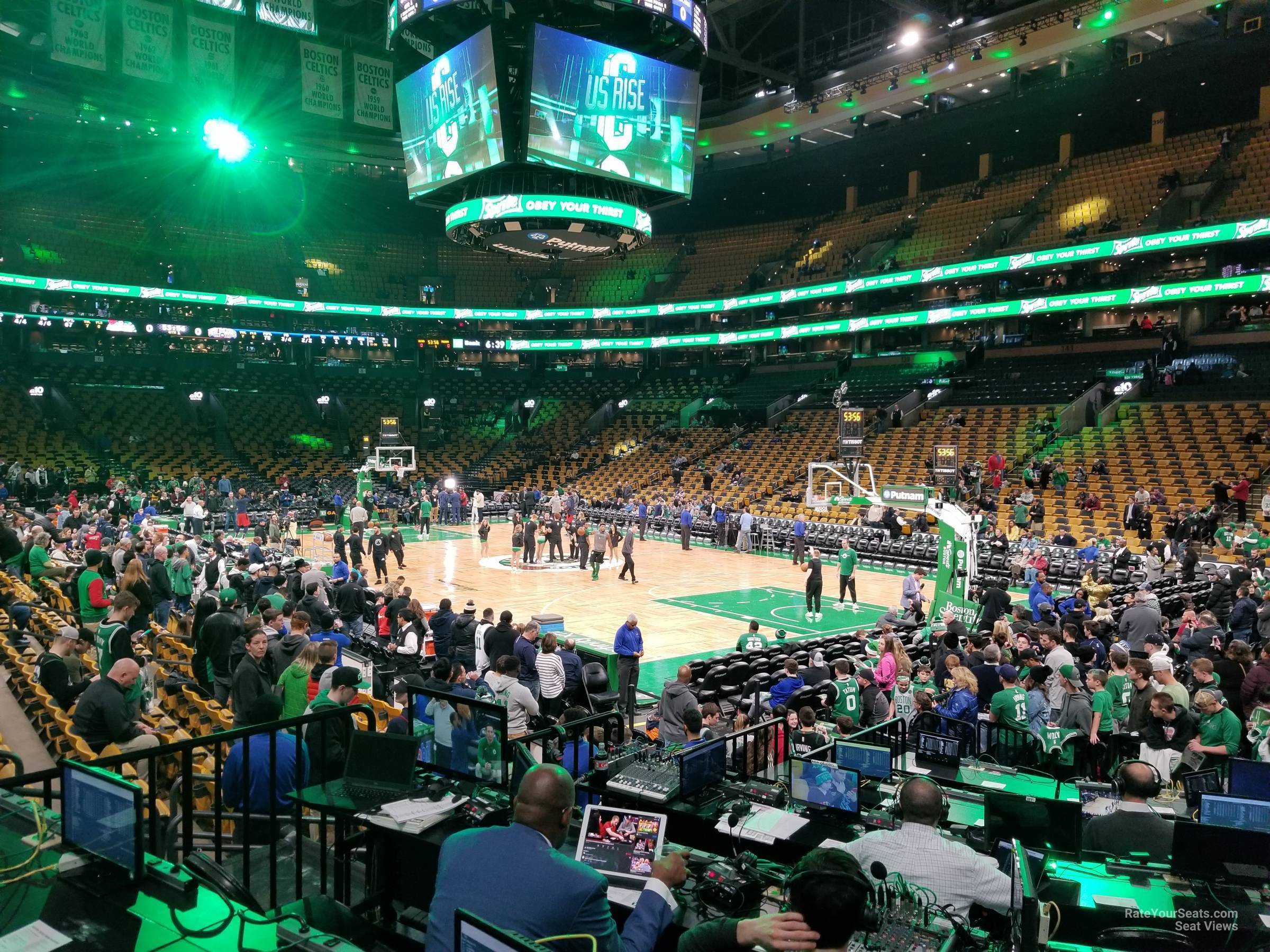 loge 20, row 11 seat view  for basketball - td garden