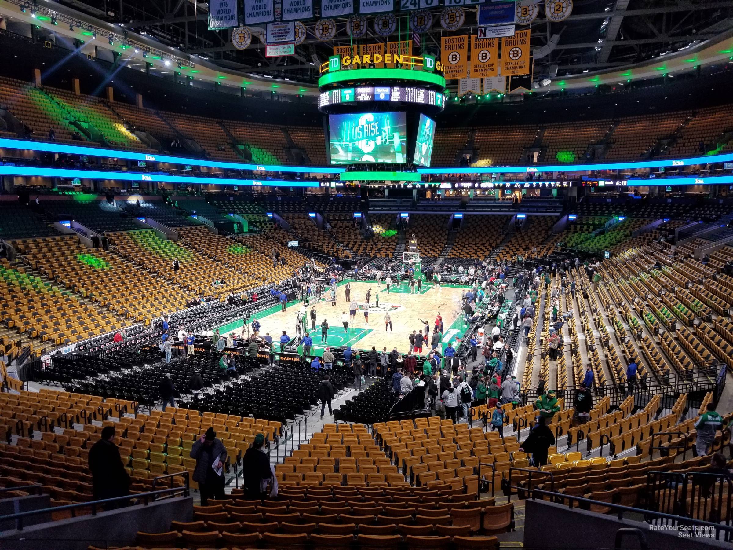 loge 5, row 26 seat view  for basketball - td garden