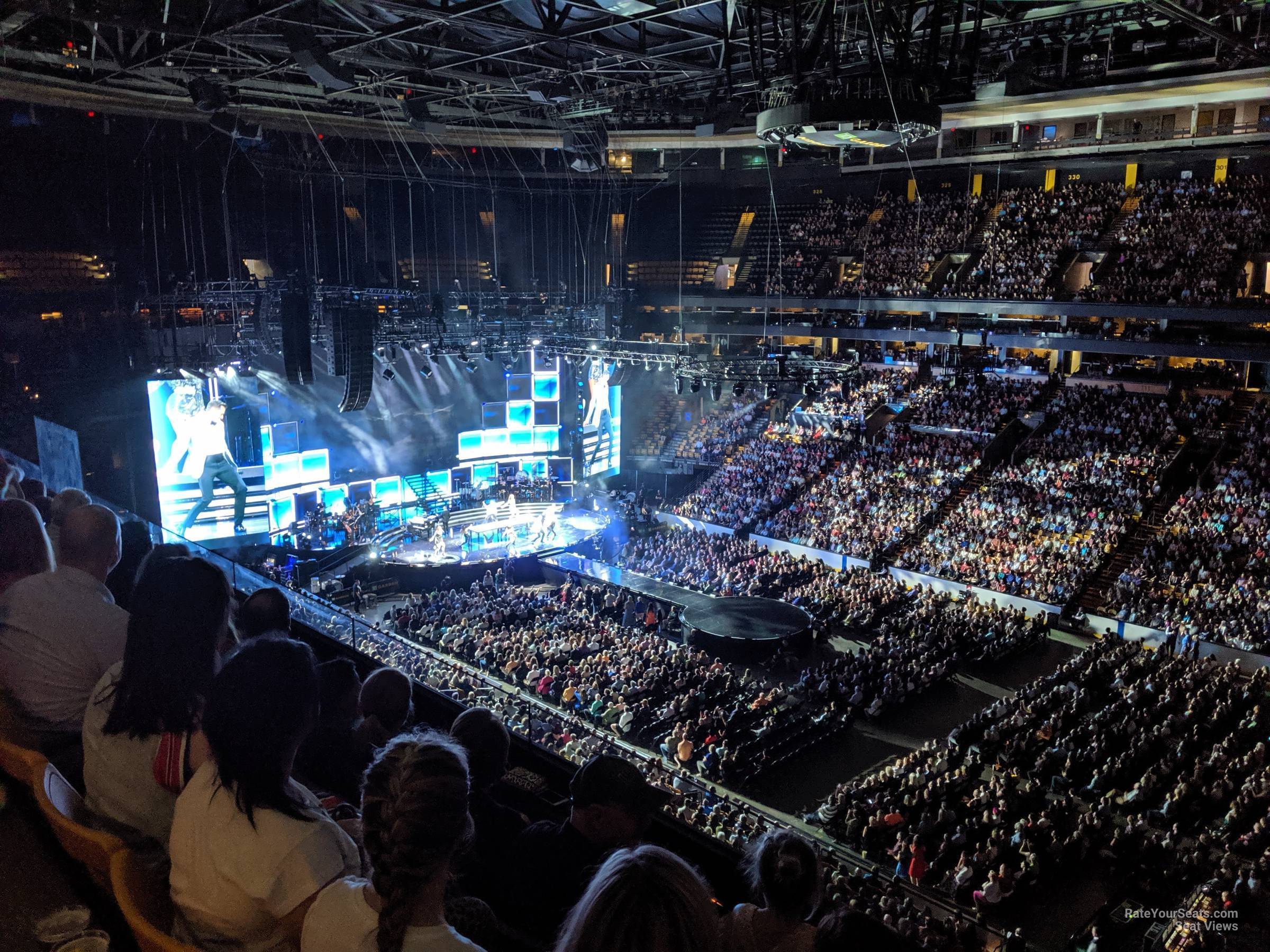 section 313, row 3 seat view  for concert - td garden