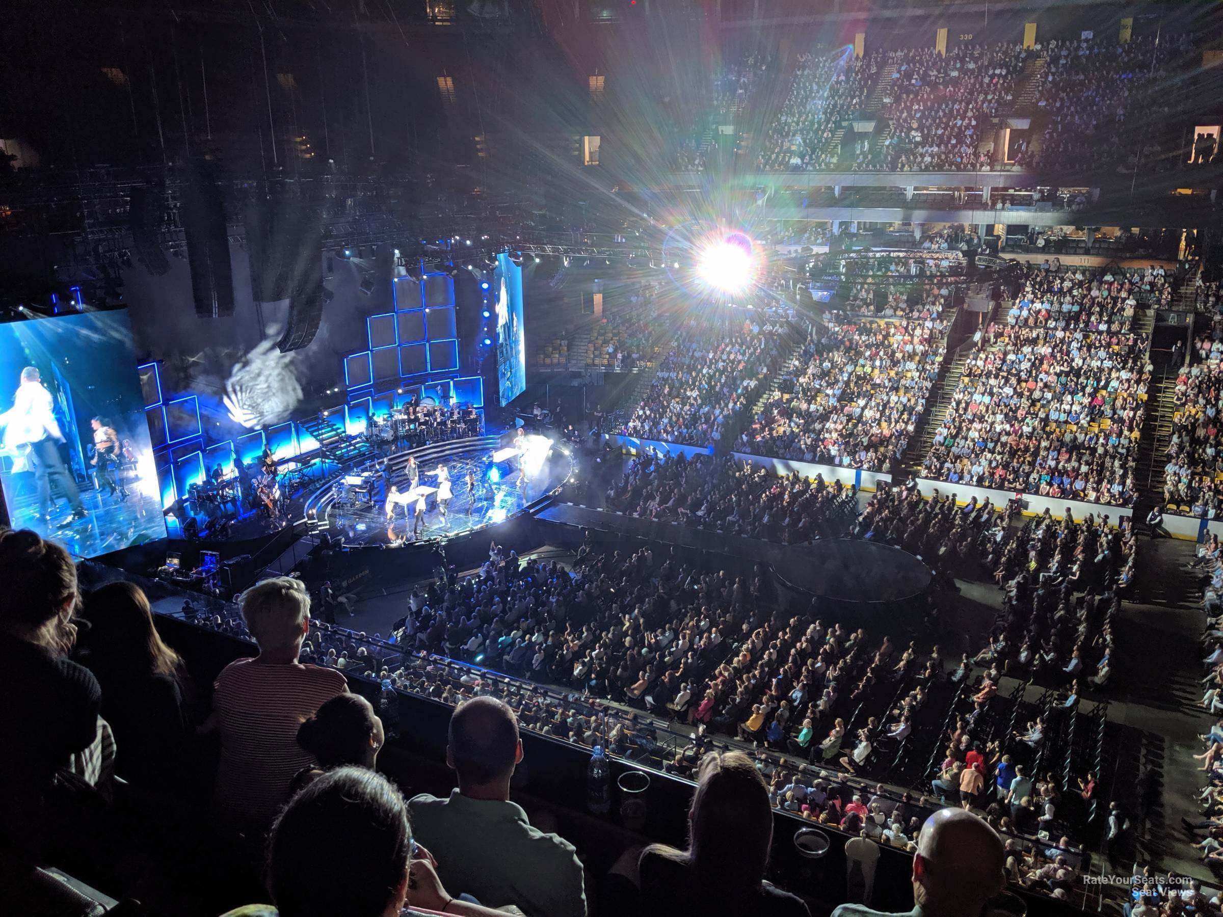 section 315, row 3 seat view  for concert - td garden