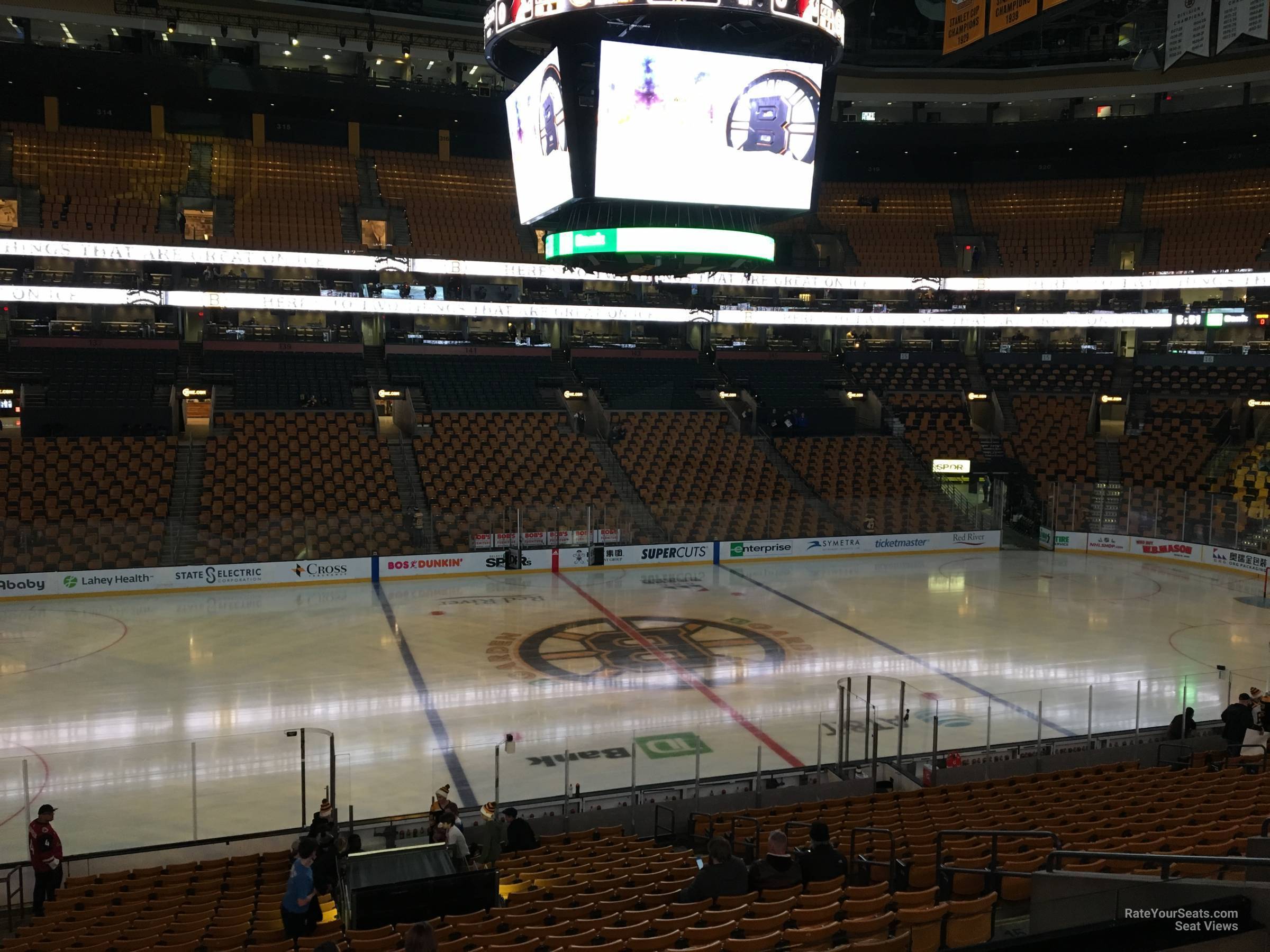 section 113, row a seat view  for hockey - td garden