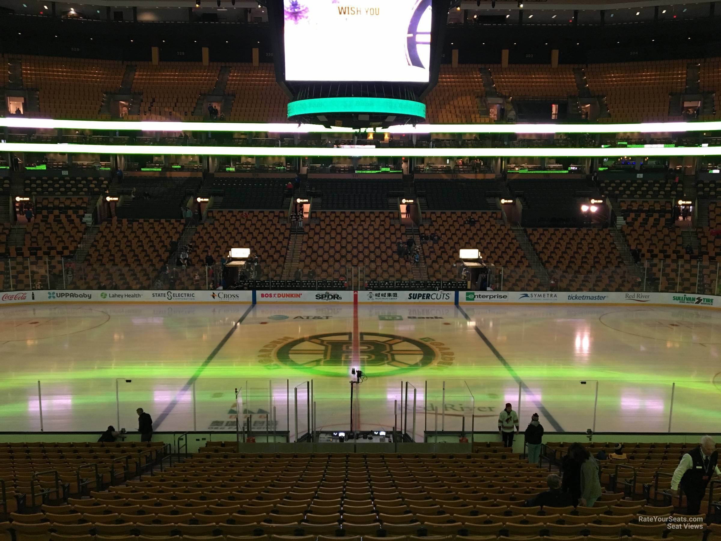 section 141, row a seat view  for hockey - td garden
