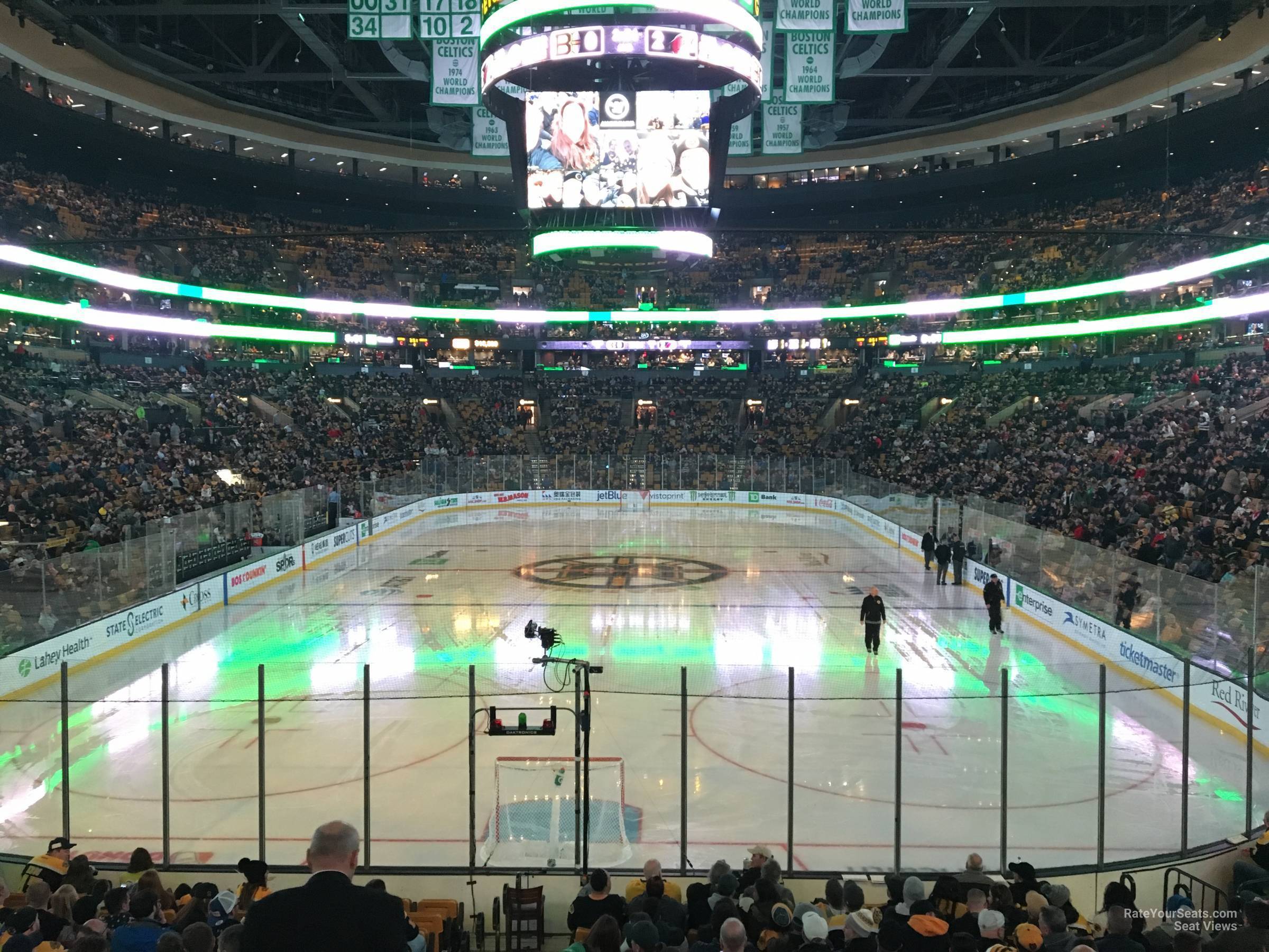 loge 17, row 15 seat view  for hockey - td garden