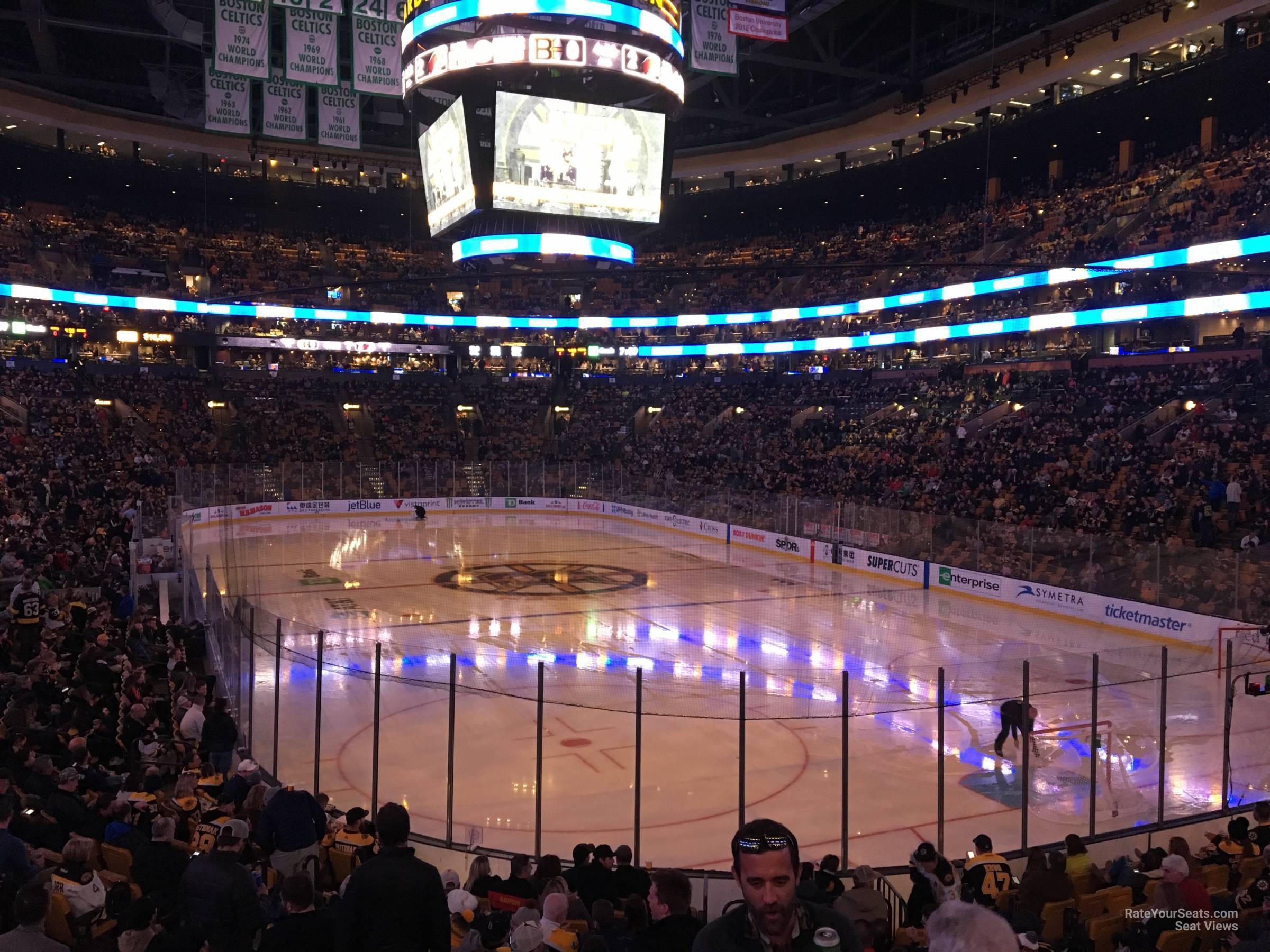 loge 19, row 15 seat view  for hockey - td garden