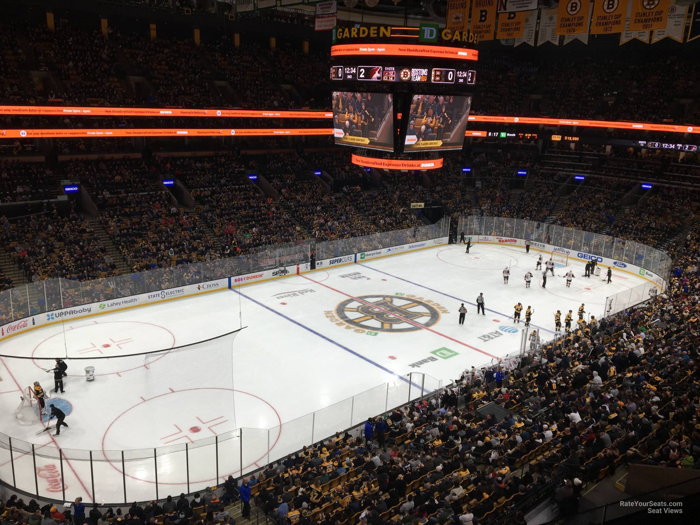 section 304, row 3 seat view  for hockey - td garden