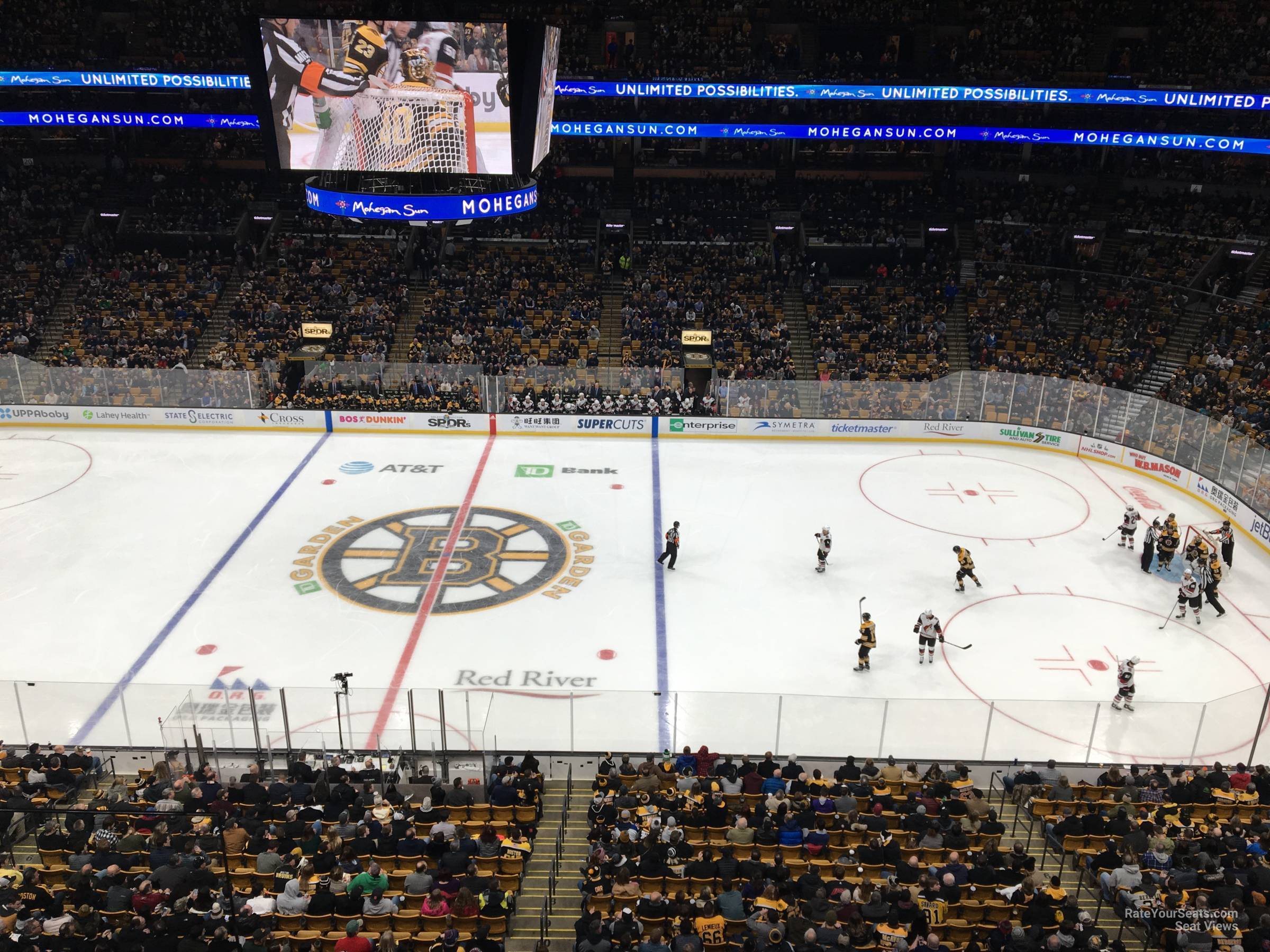 section 315, row 3 seat view  for hockey - td garden