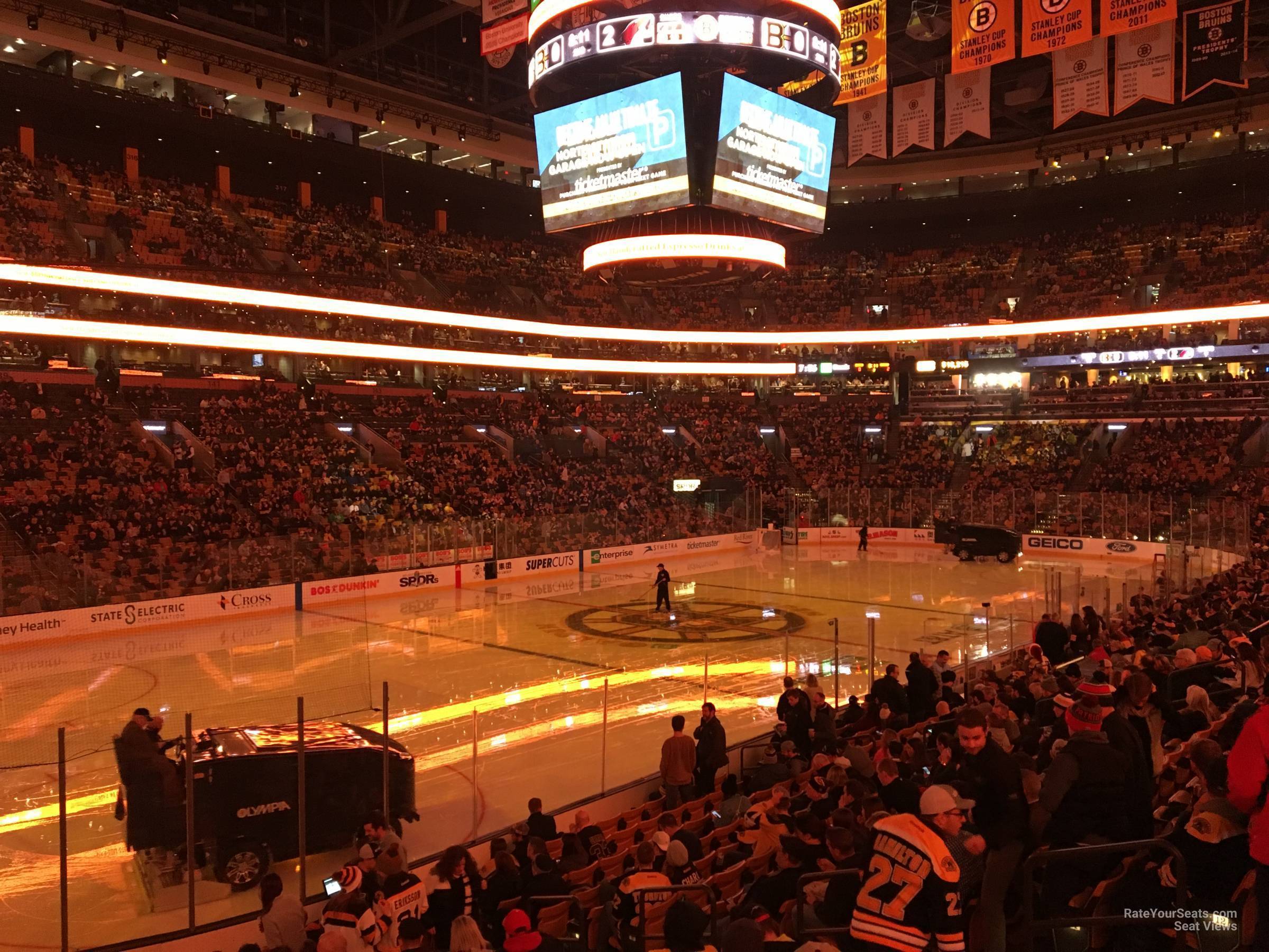 loge 4, row 15 seat view  for hockey - td garden