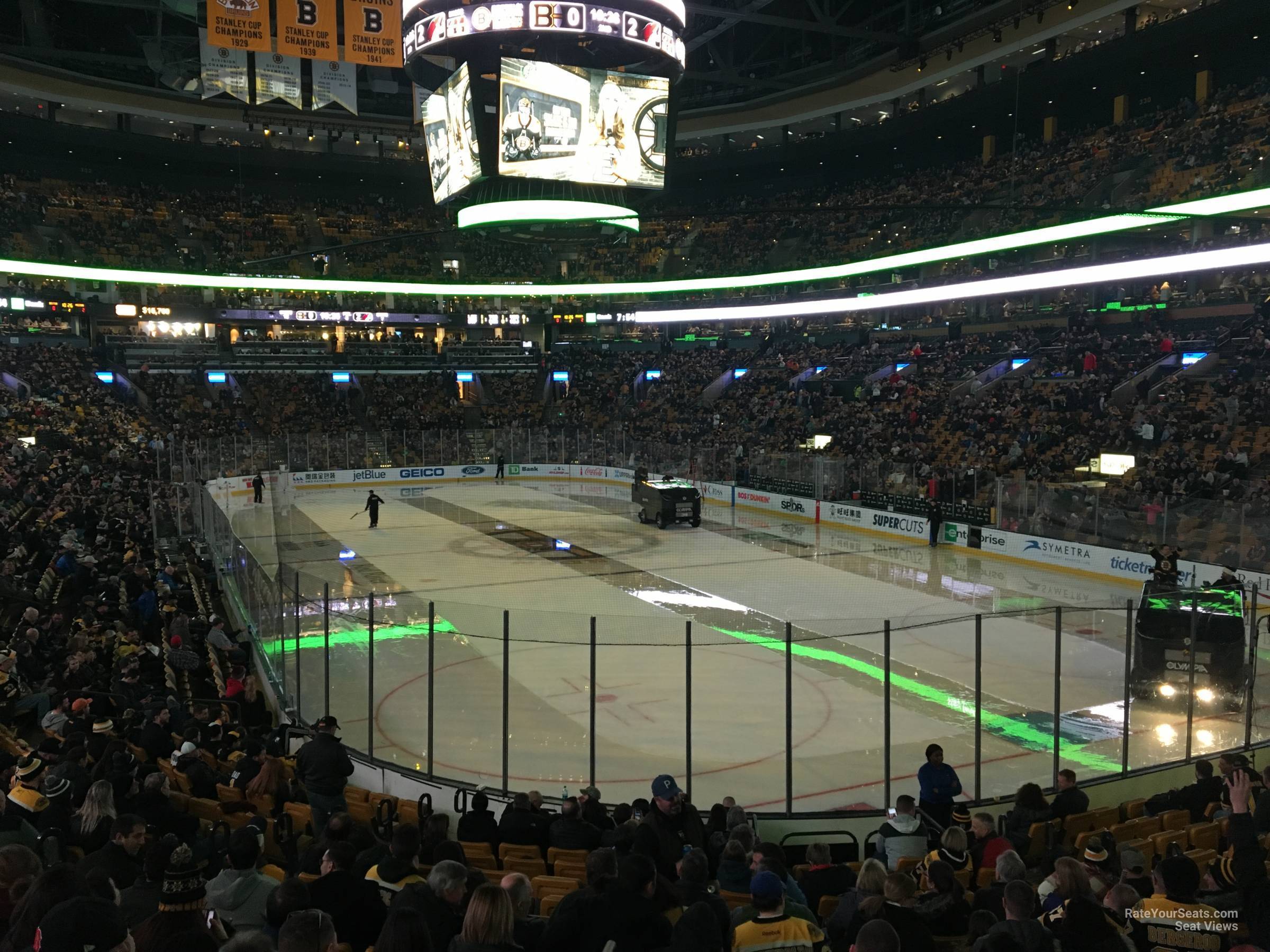 loge 8, row 15 seat view  for hockey - td garden