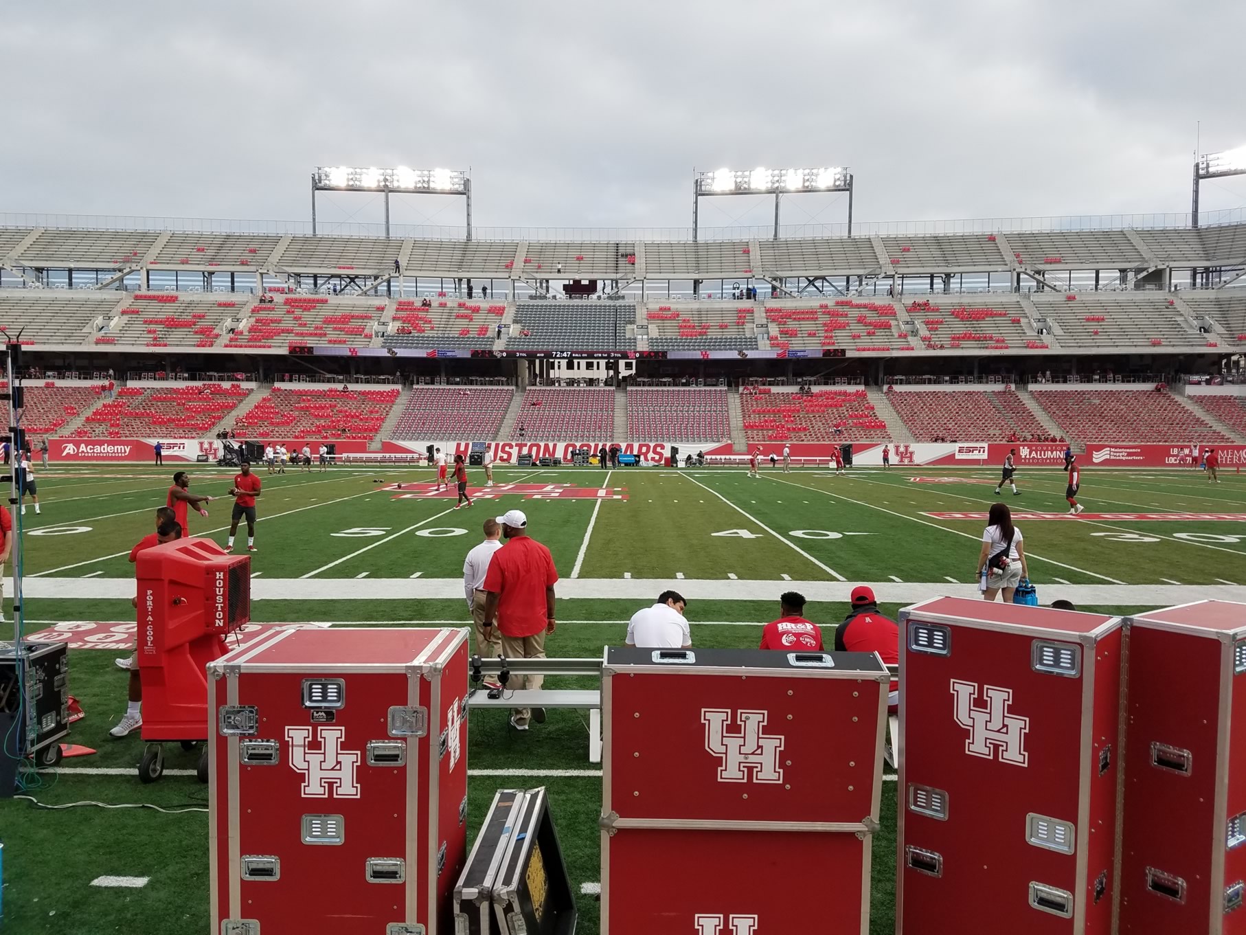 section 108, row 1 seat view  - tdecu stadium