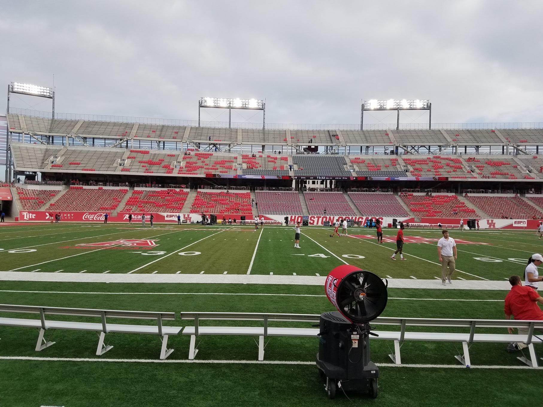 section 111, row 1 seat view  - tdecu stadium