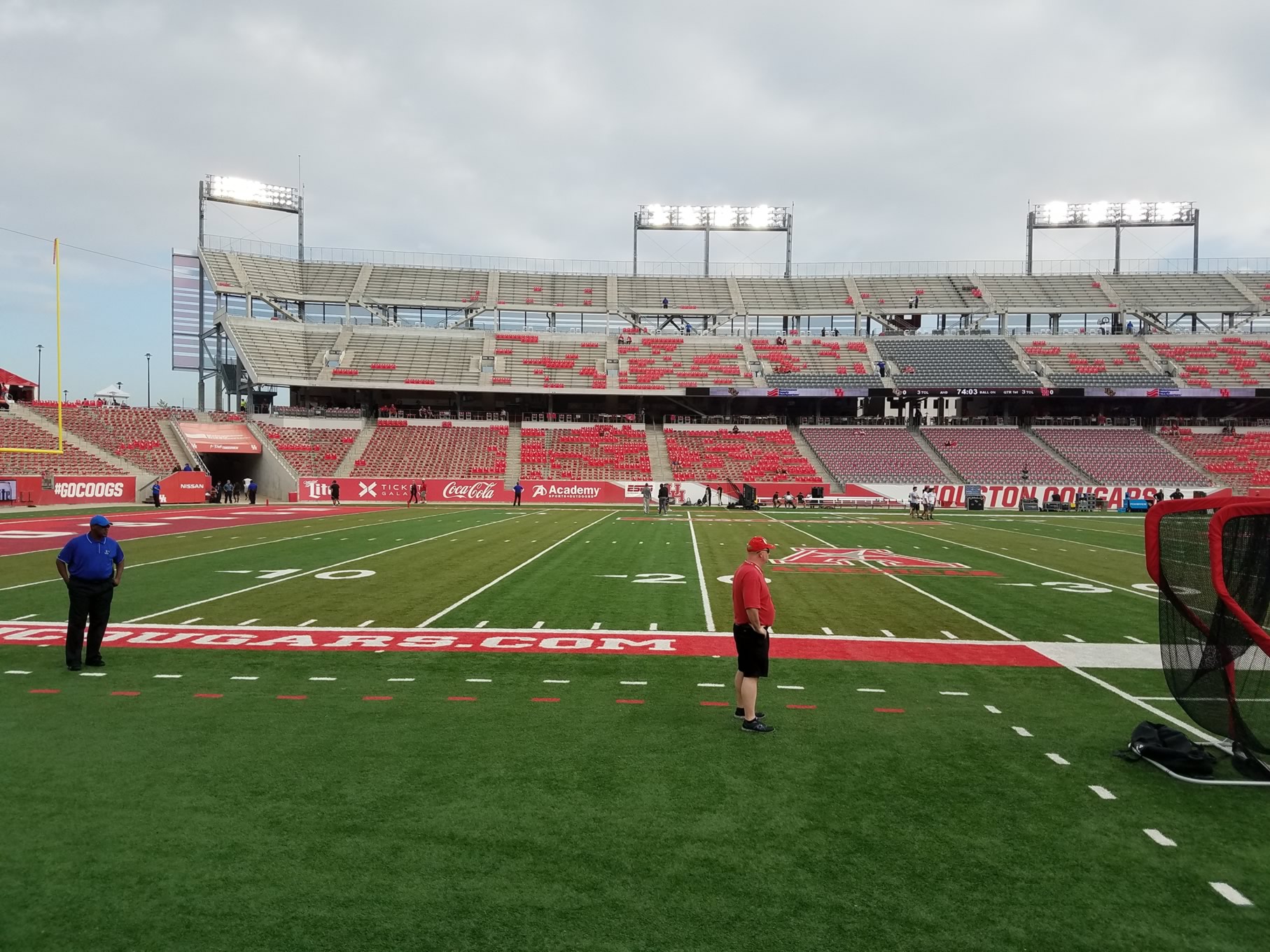 section 113, row 1 seat view  - tdecu stadium