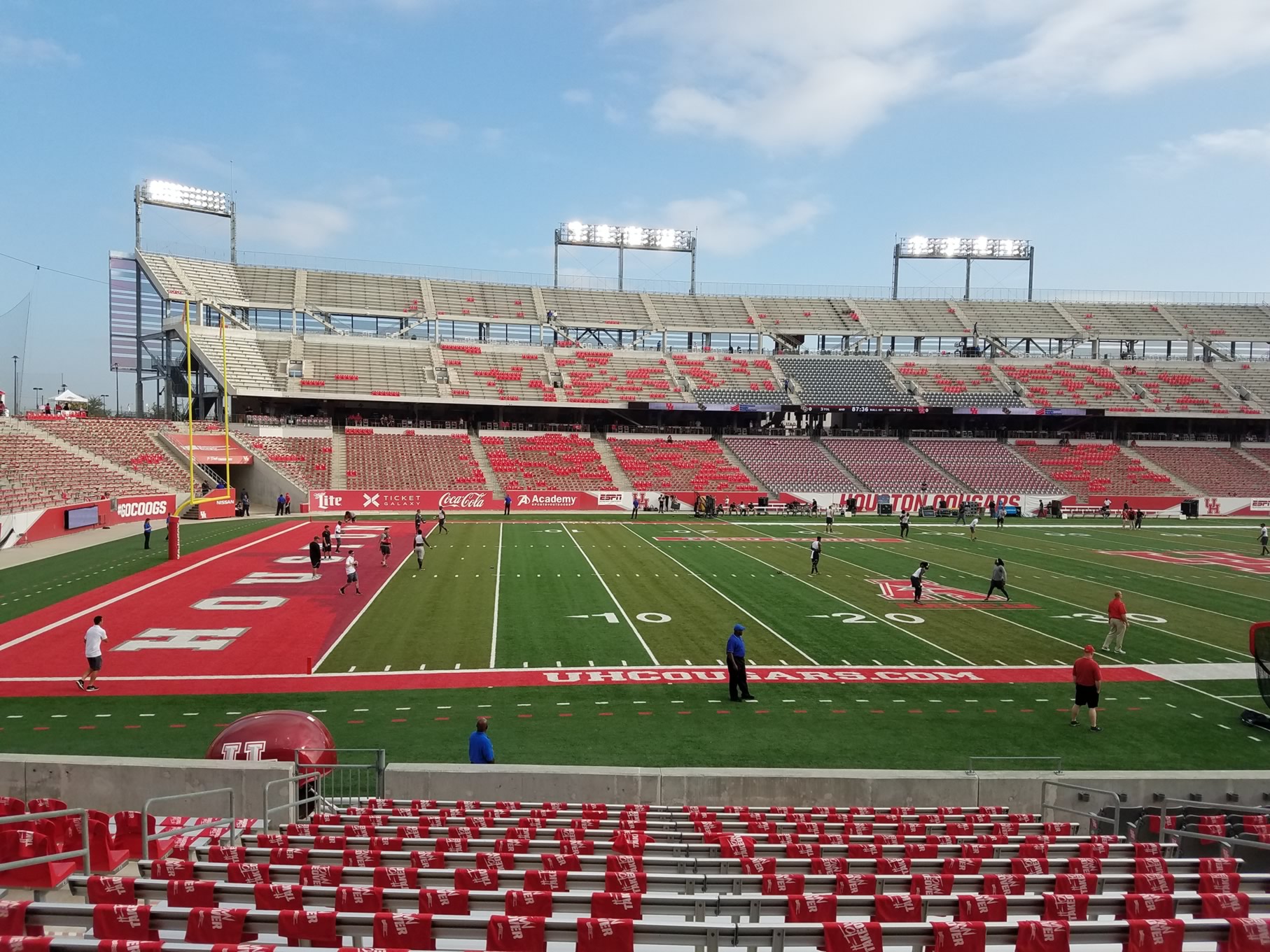 section 114, row 16 seat view  - tdecu stadium