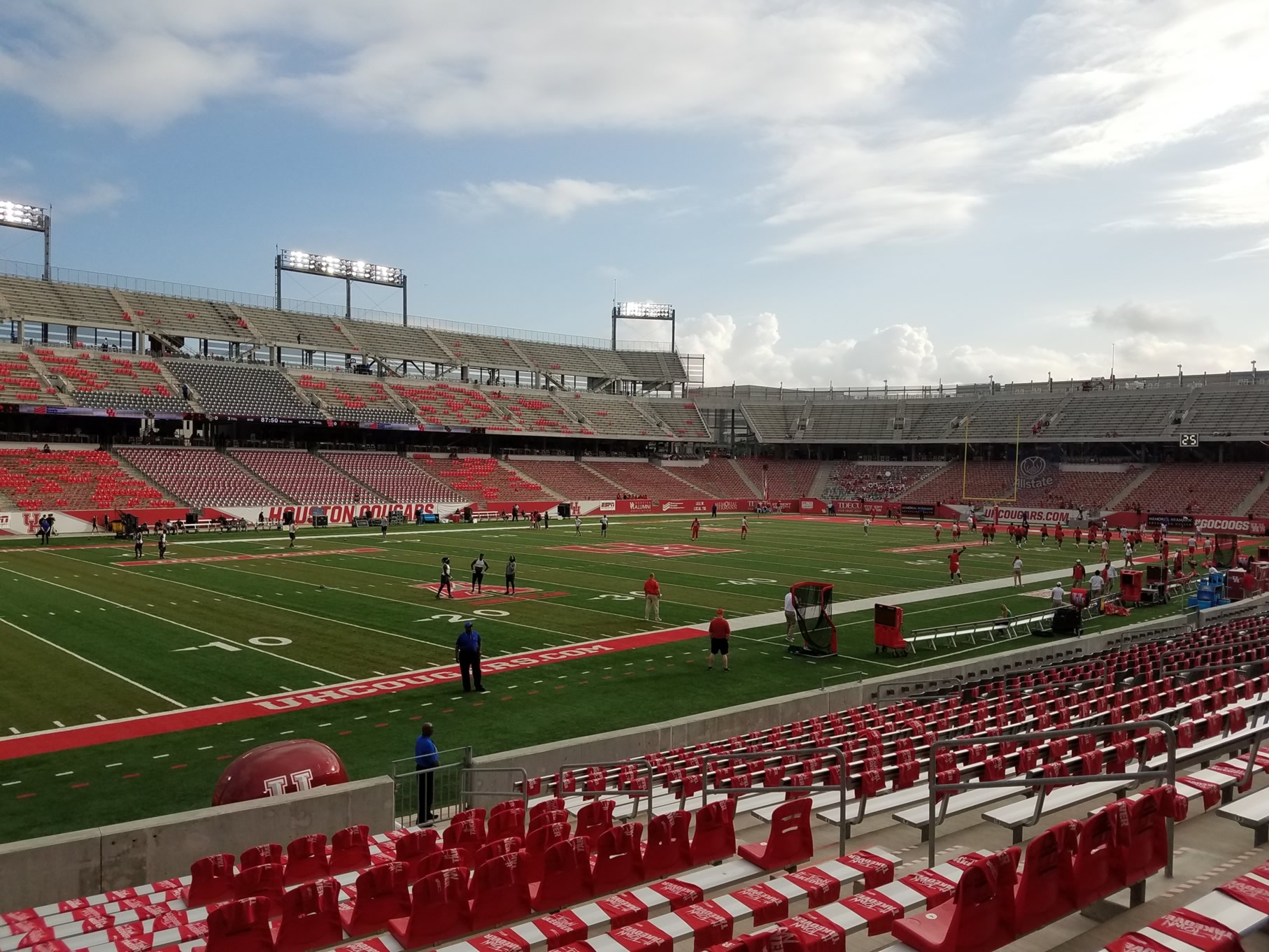 section 115, row 16 seat view  - tdecu stadium