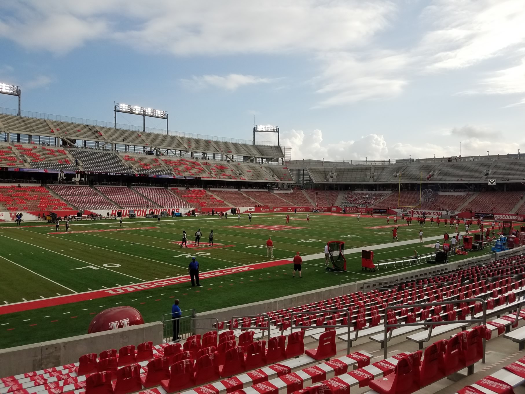 section 115, row 16 seat view  - tdecu stadium