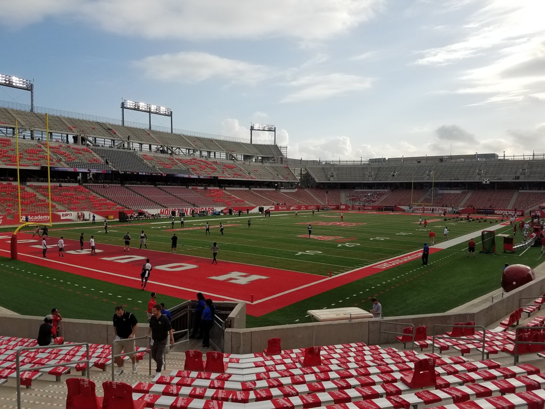 section 117, row 16 seat view  - tdecu stadium