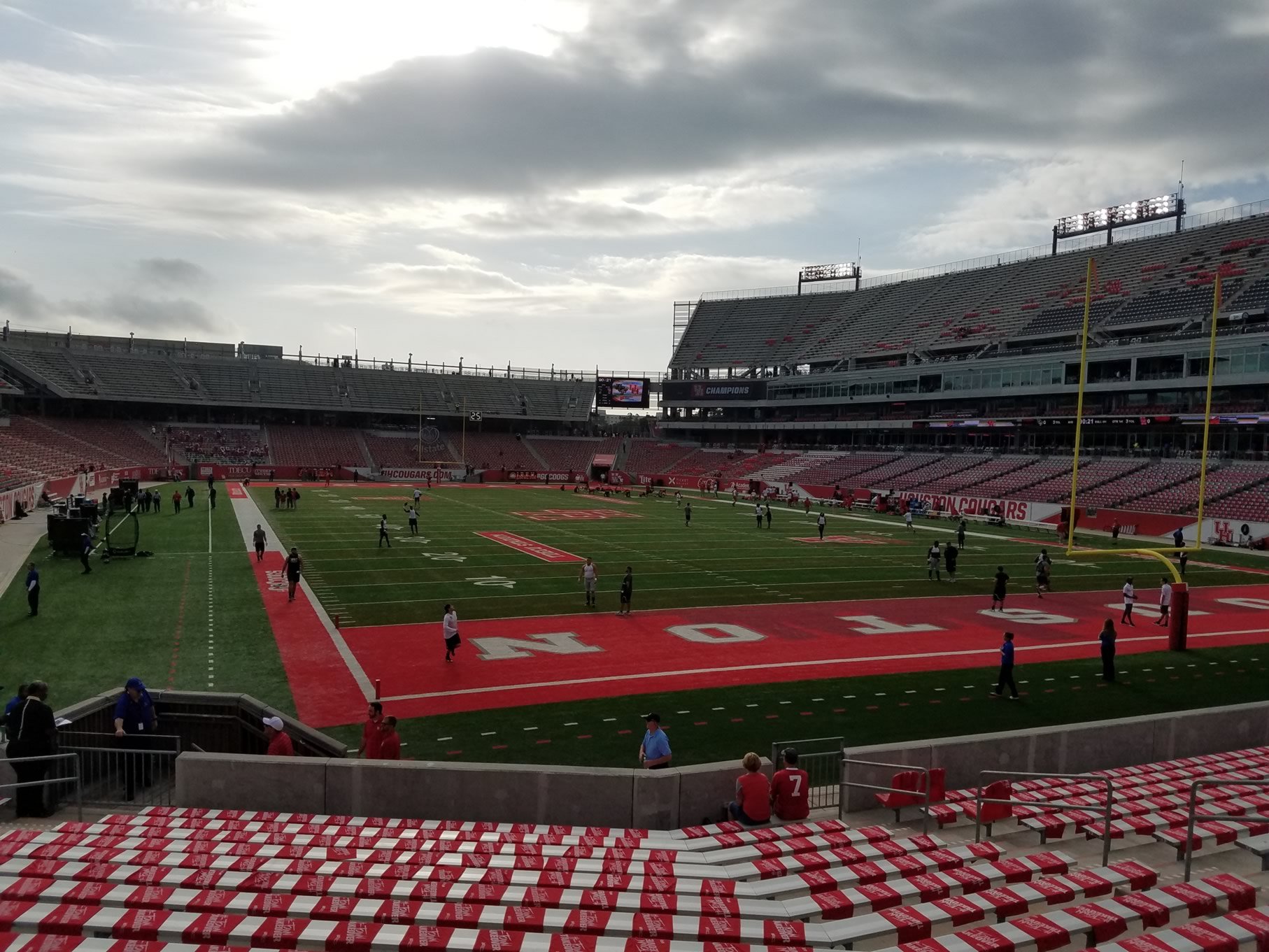 section 122, row 16 seat view - tdecu stadium