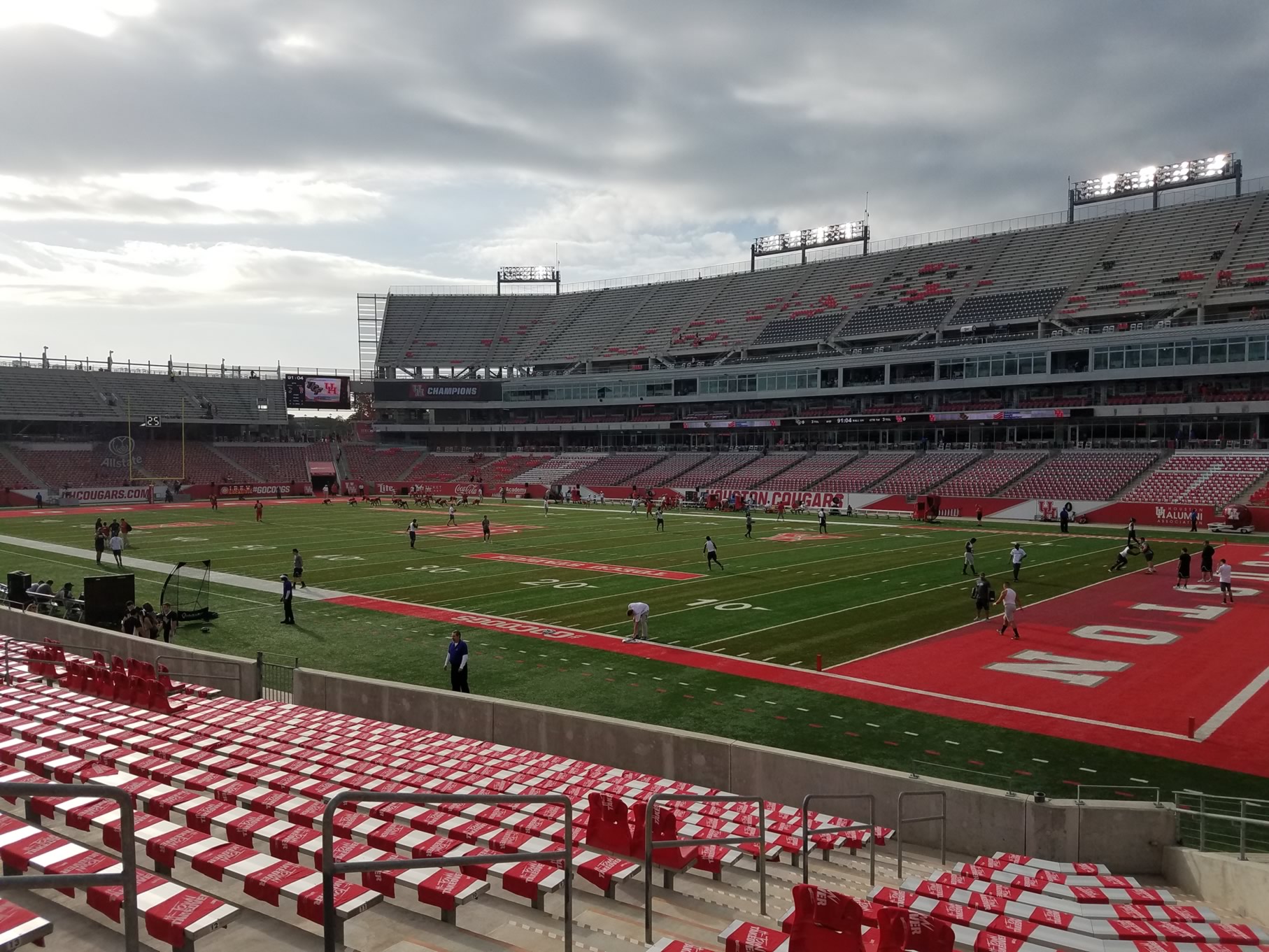 section 124, row 16 seat view  - tdecu stadium