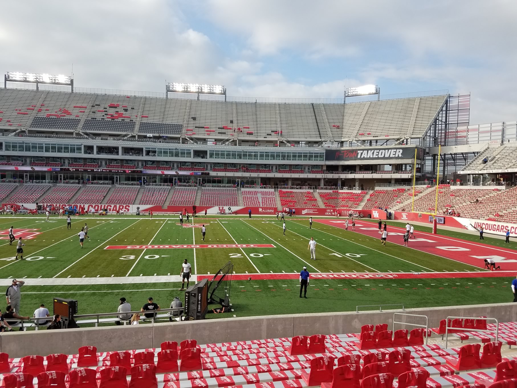 section 127, row 16 seat view  - tdecu stadium