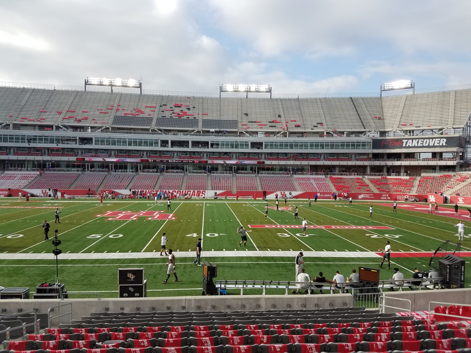 section 128, row 16 seat view  - tdecu stadium