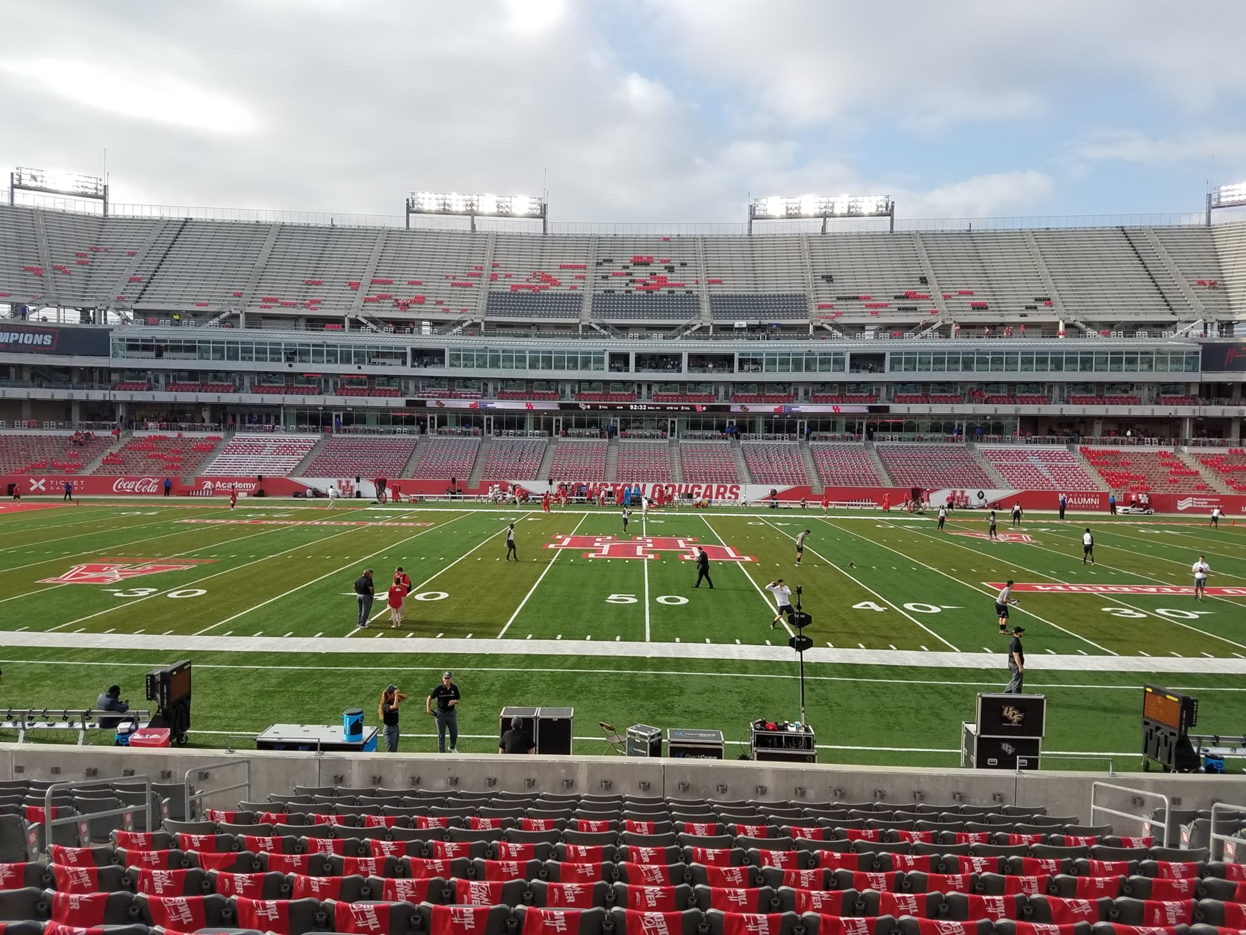 section 129, row 16 seat view  - tdecu stadium