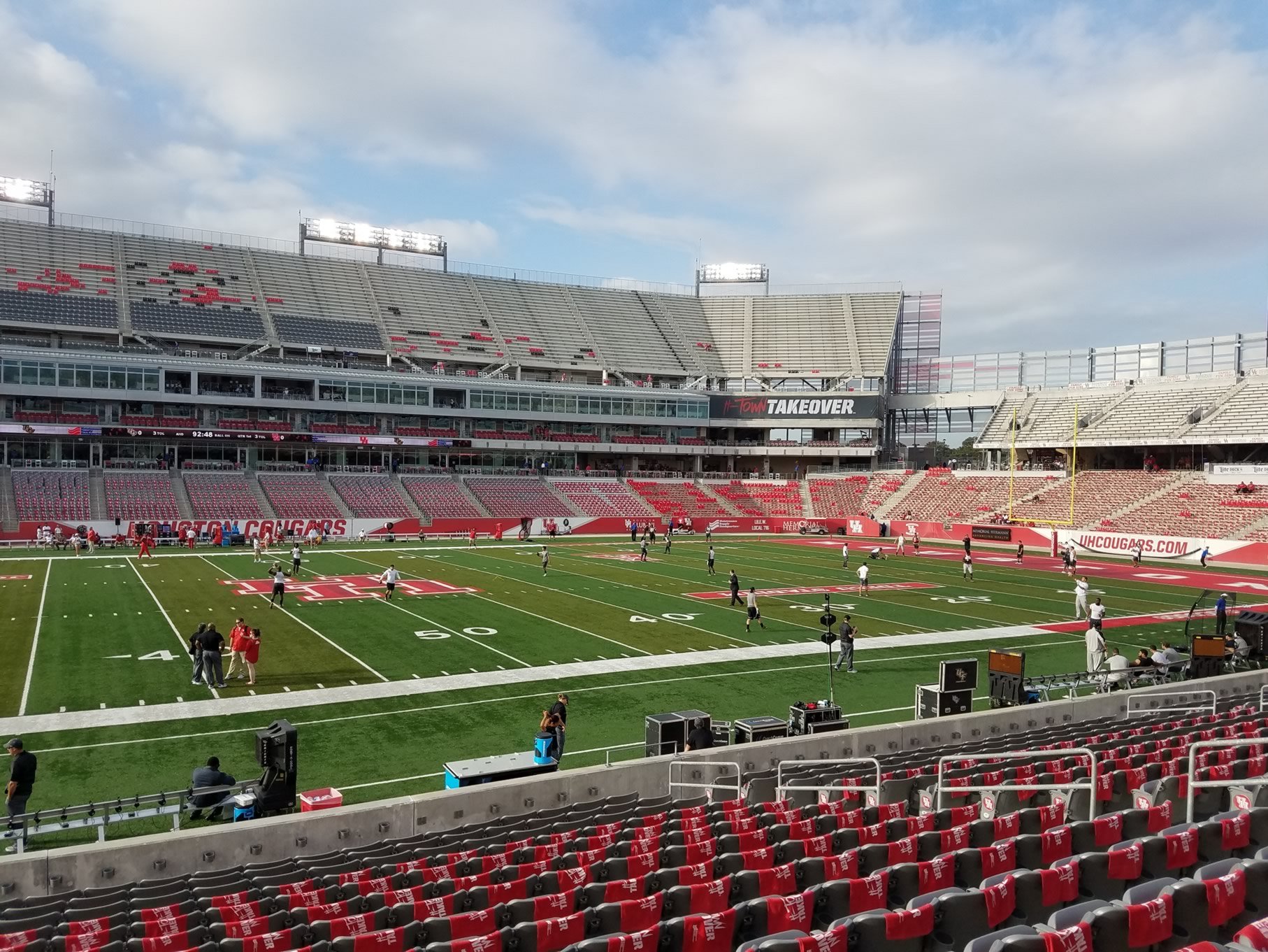 section 130, row 16 seat view  - tdecu stadium