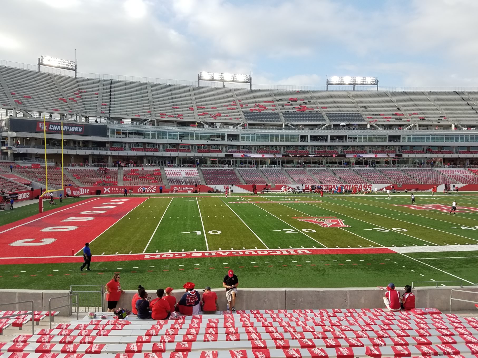section 132, row 16 seat view  - tdecu stadium