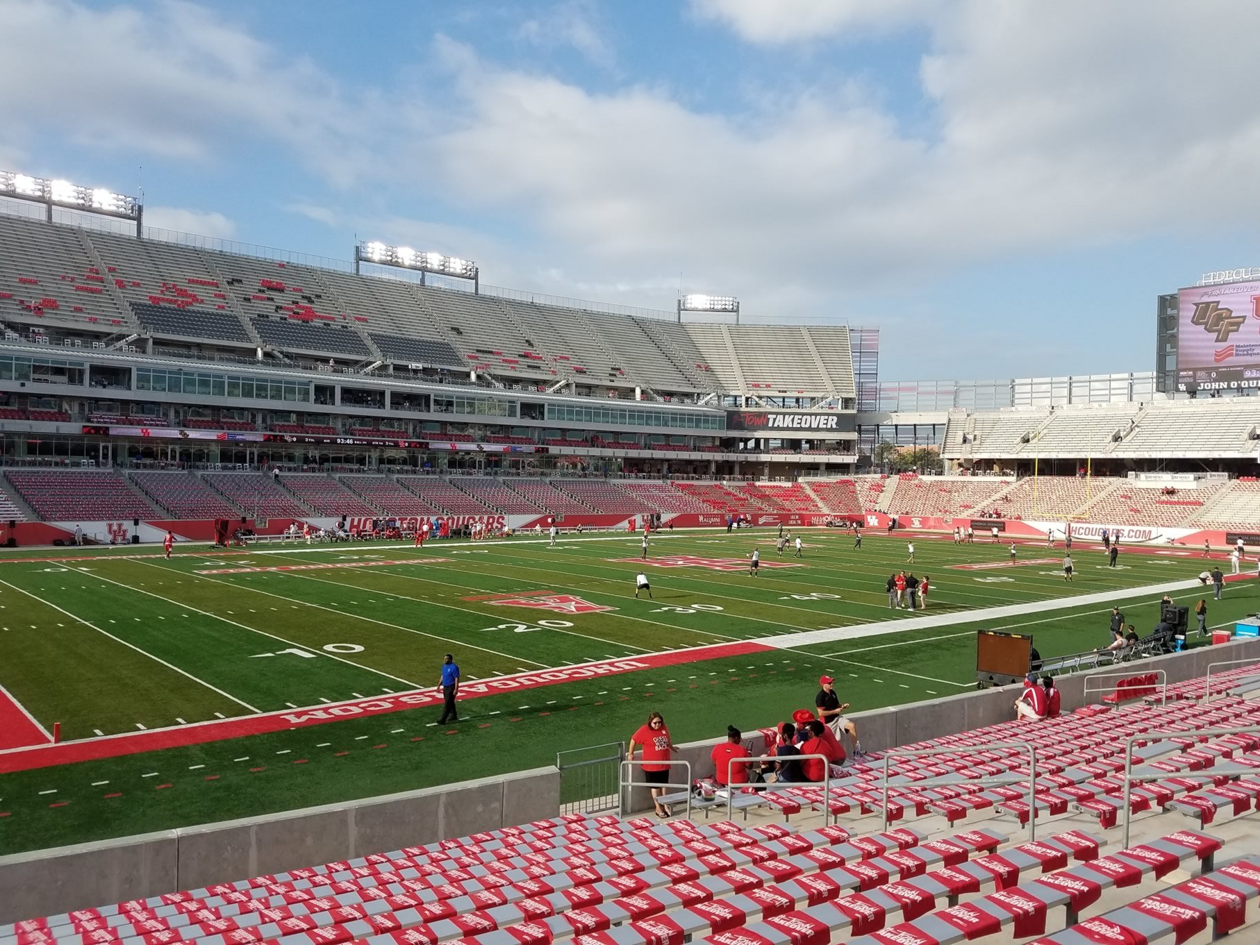 section 133, row 16 seat view  - tdecu stadium