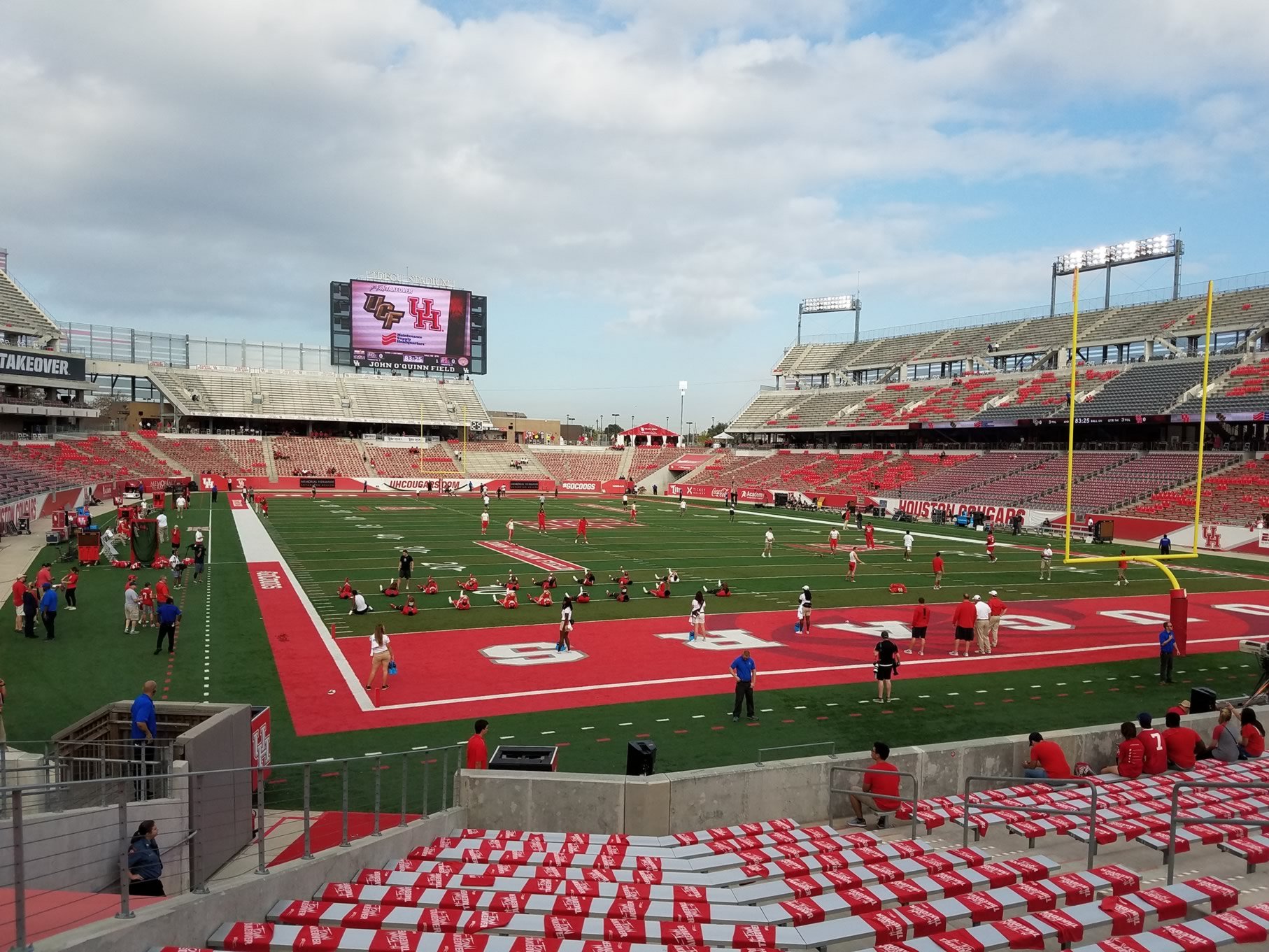 section 140, row 16 seat view  - tdecu stadium