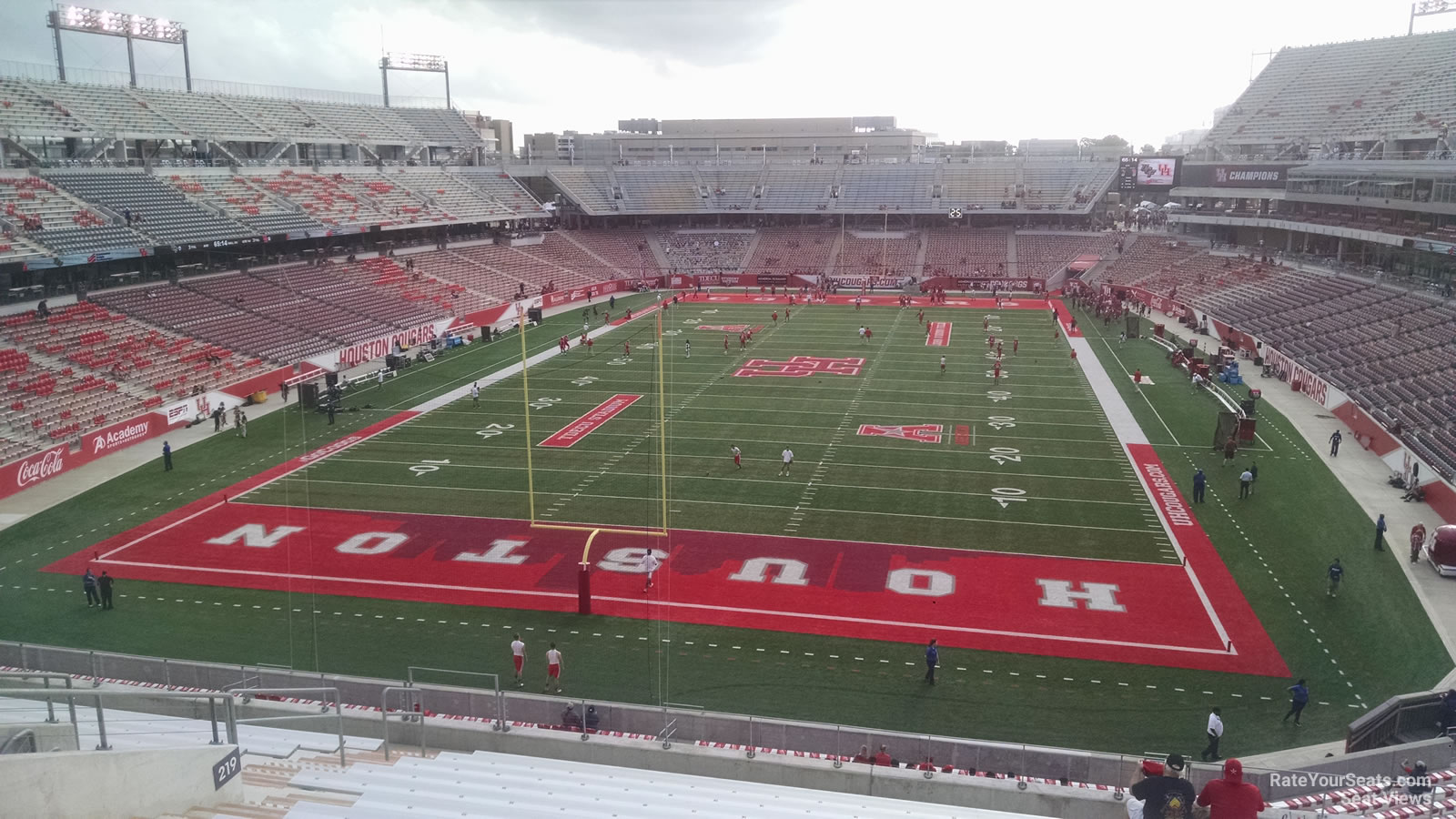 section 219, row 14 seat view  - tdecu stadium