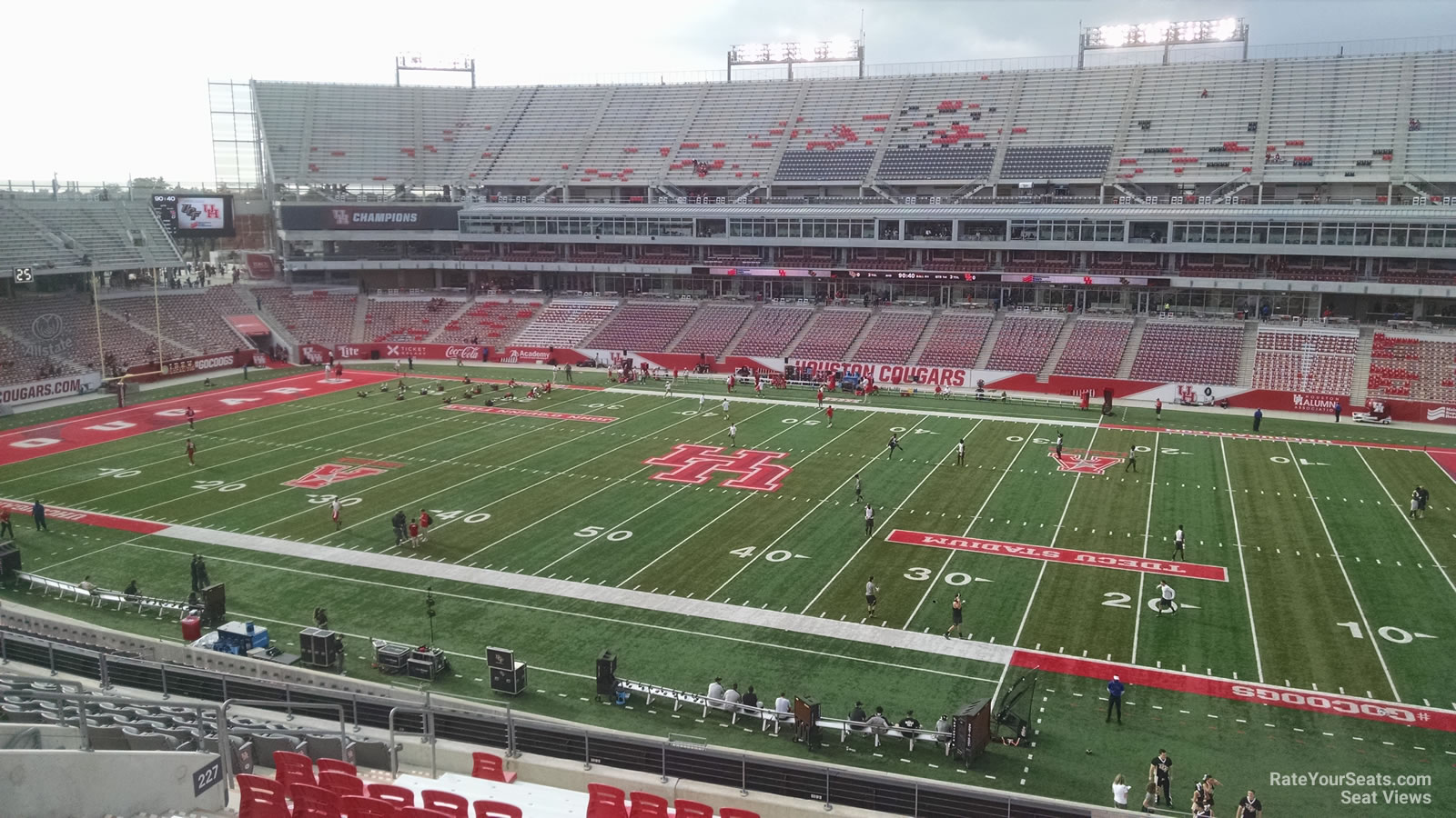 section 227, row 14 seat view  - tdecu stadium