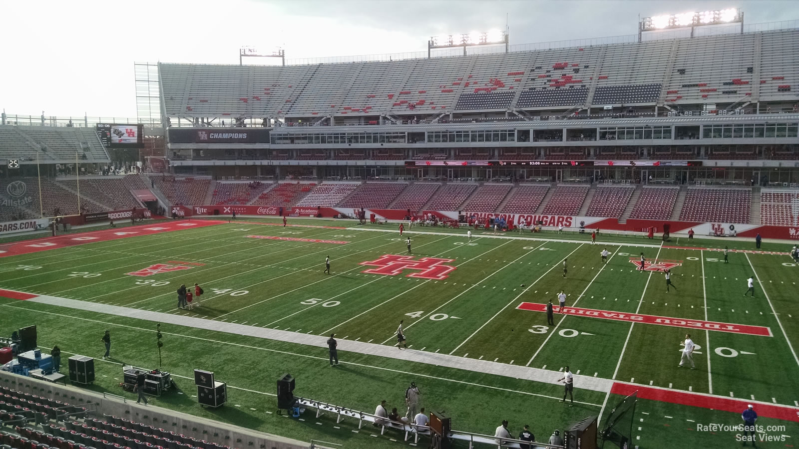 section 227, row 1 seat view  - tdecu stadium