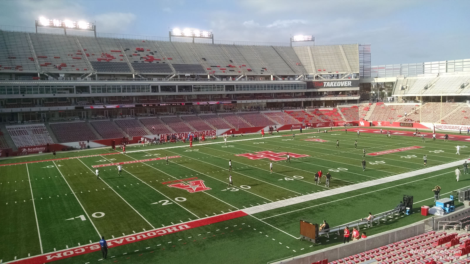 section 232, row 1 seat view  - tdecu stadium