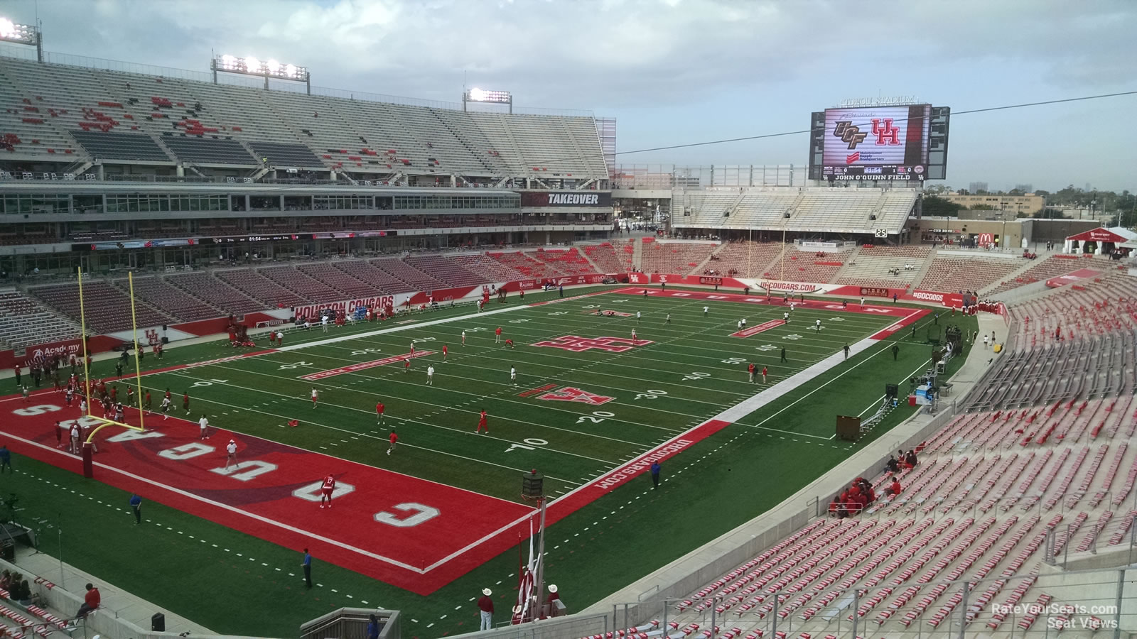 section 235, row 4 seat view  - tdecu stadium