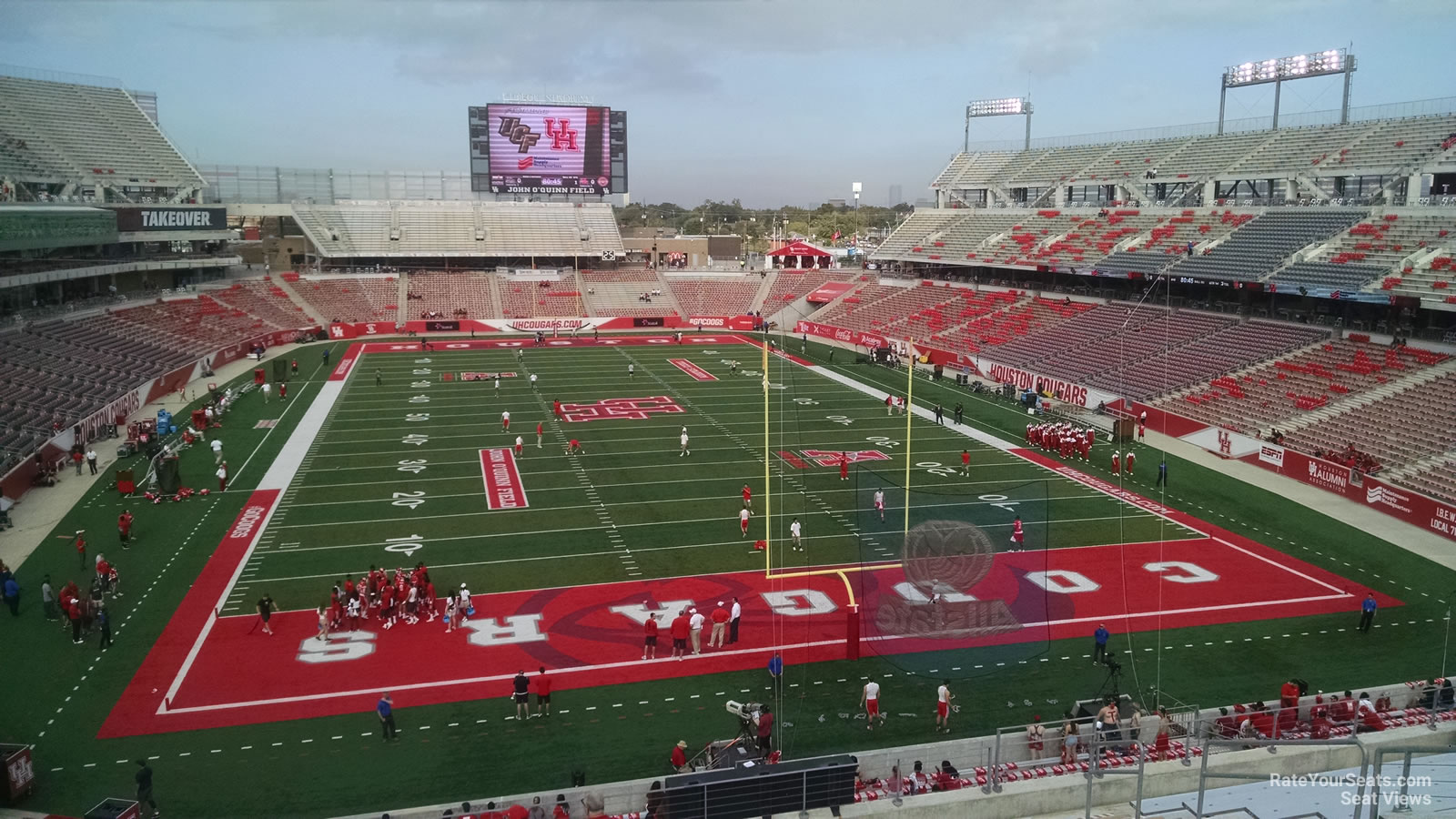 section 240, row 4 seat view  - tdecu stadium