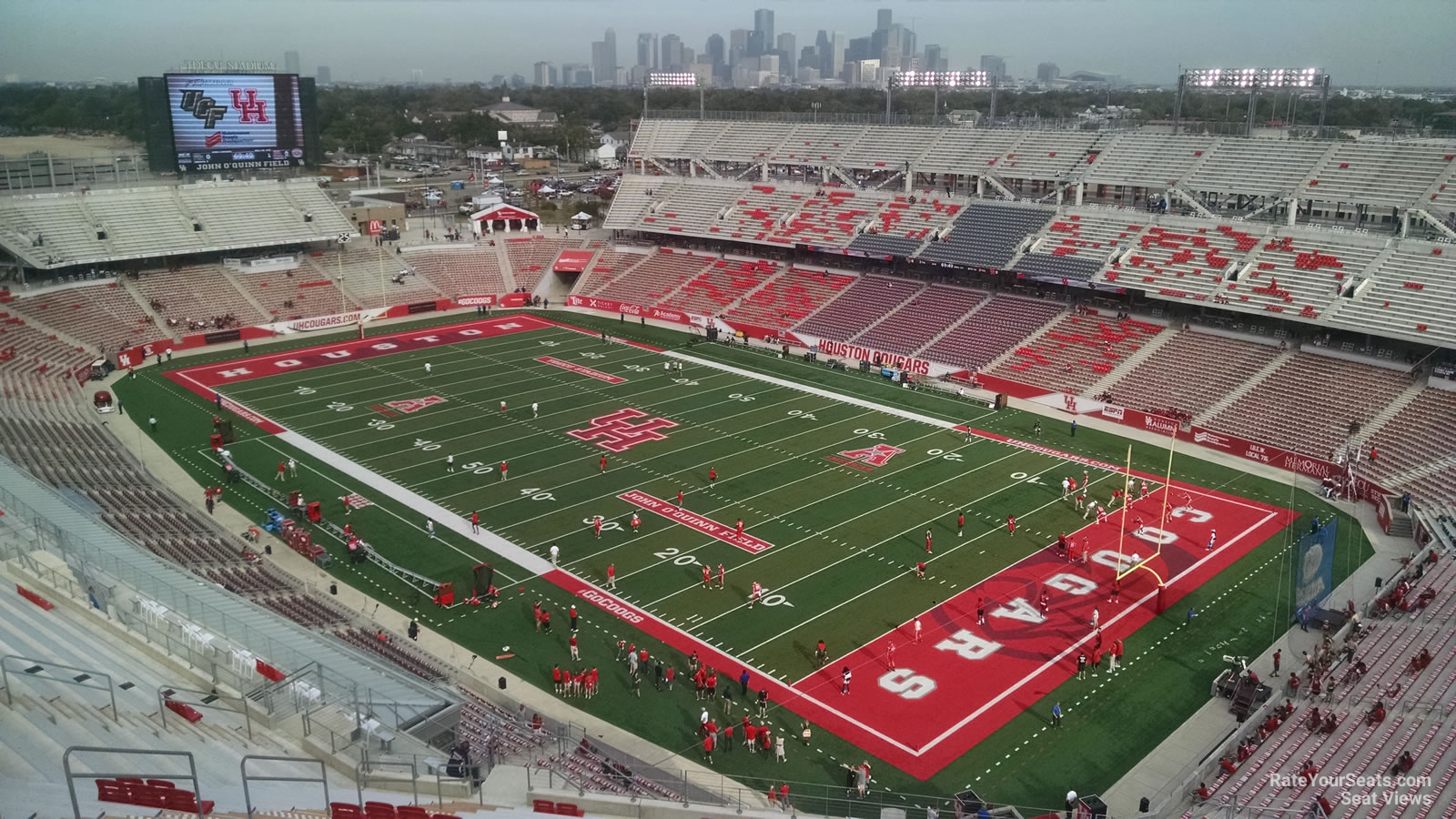 section 302, row 22 seat view  - tdecu stadium