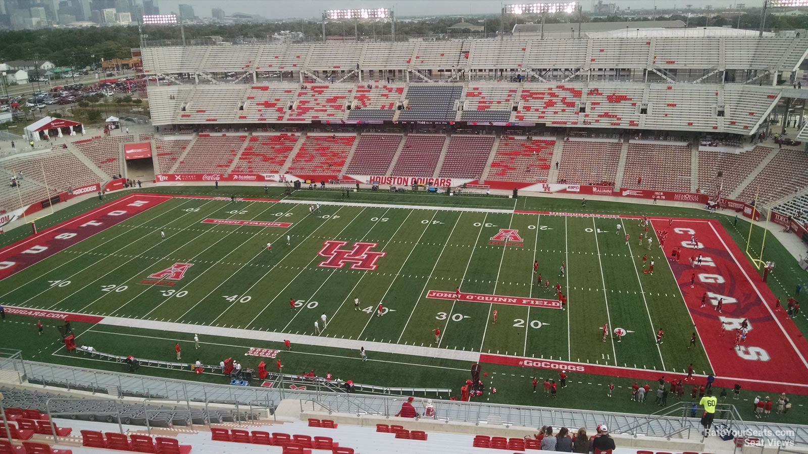 section 306, row 22 seat view  - tdecu stadium