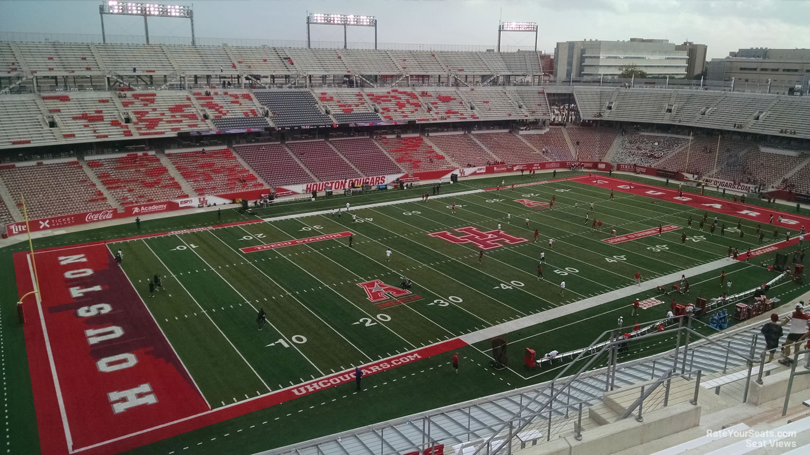 section 312, row 6 seat view  - tdecu stadium