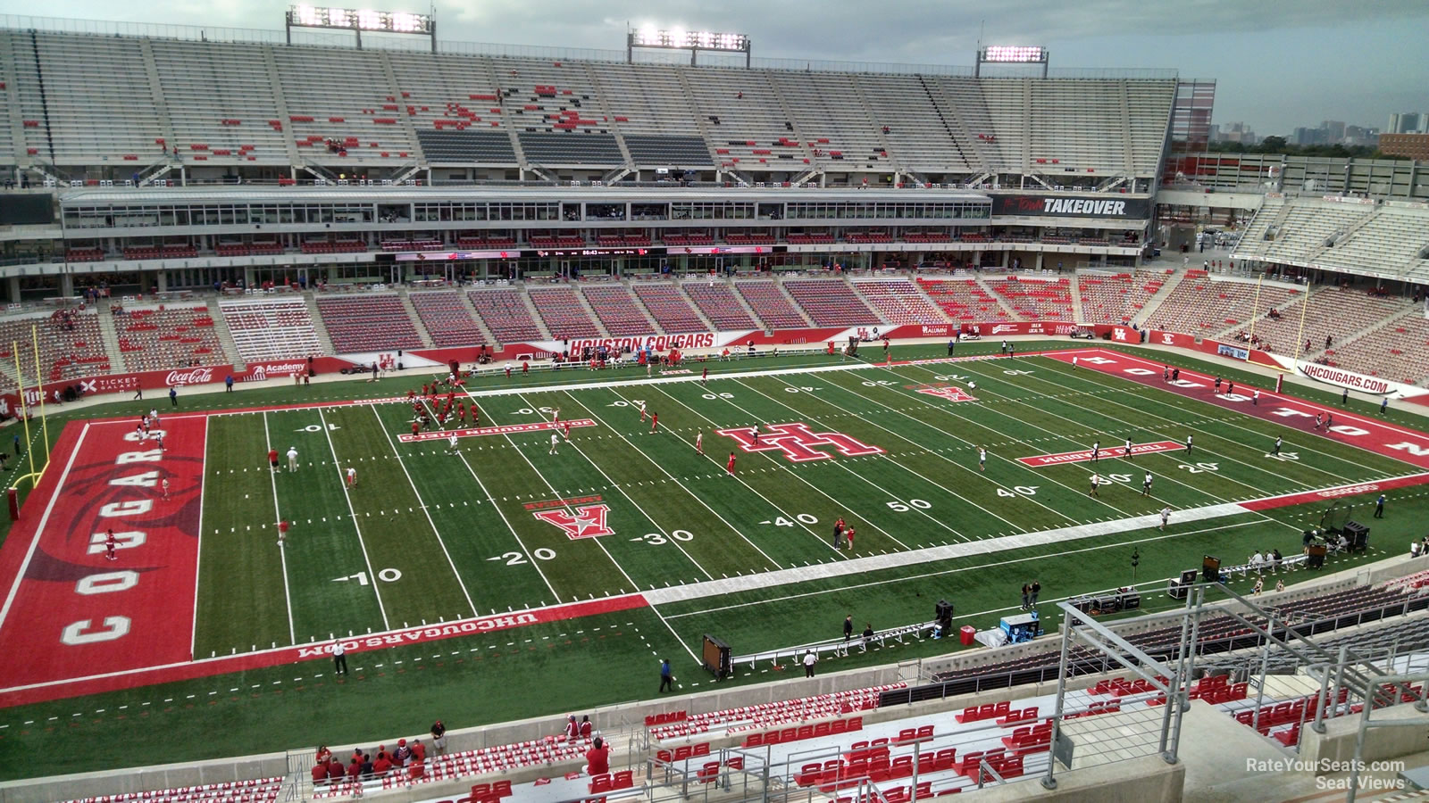 section 332, row 7 seat view  - tdecu stadium