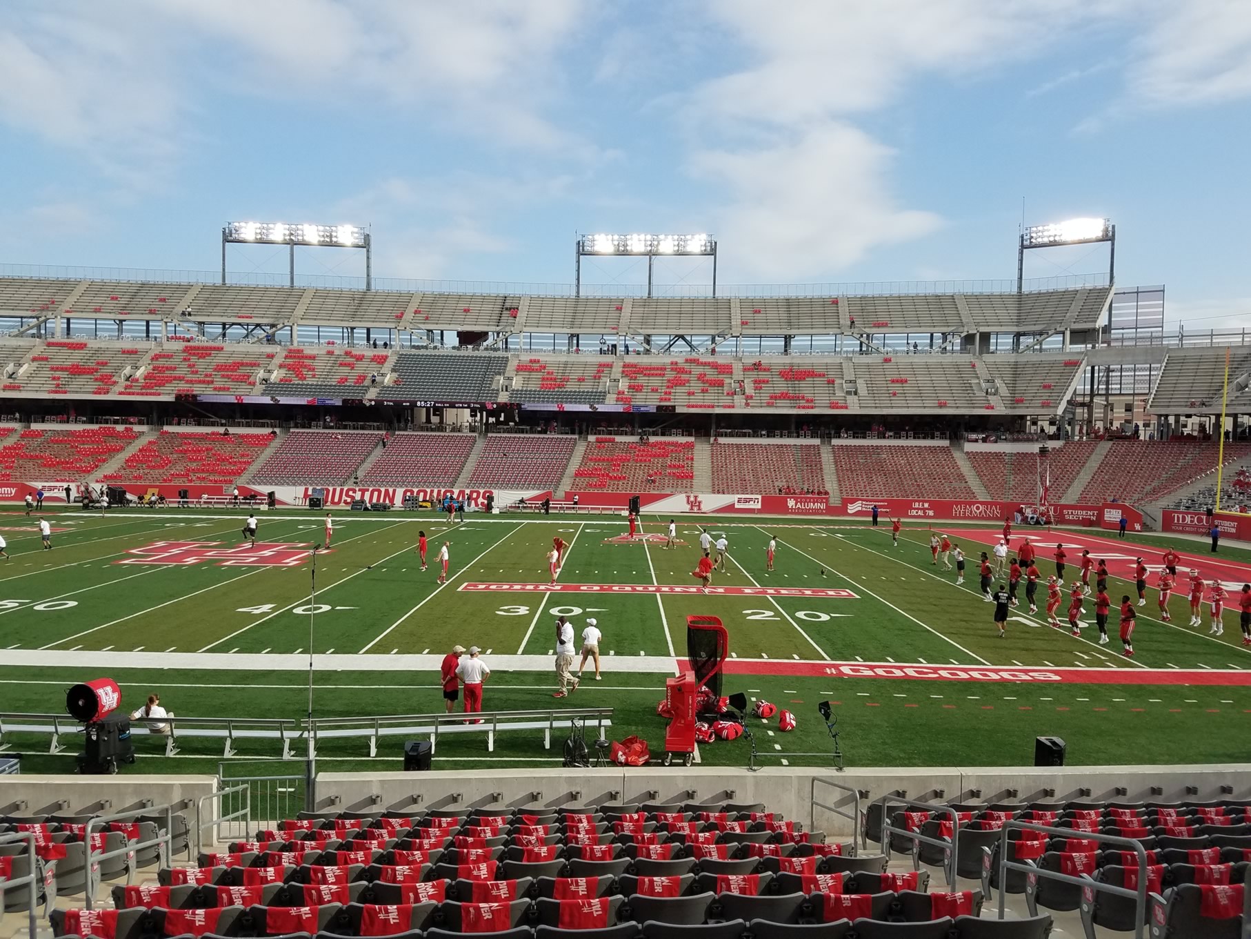 club 106, row 16 seat view  - tdecu stadium