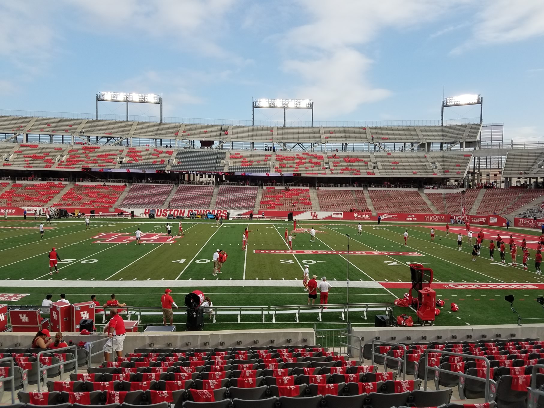 club 107, row 16 seat view  - tdecu stadium